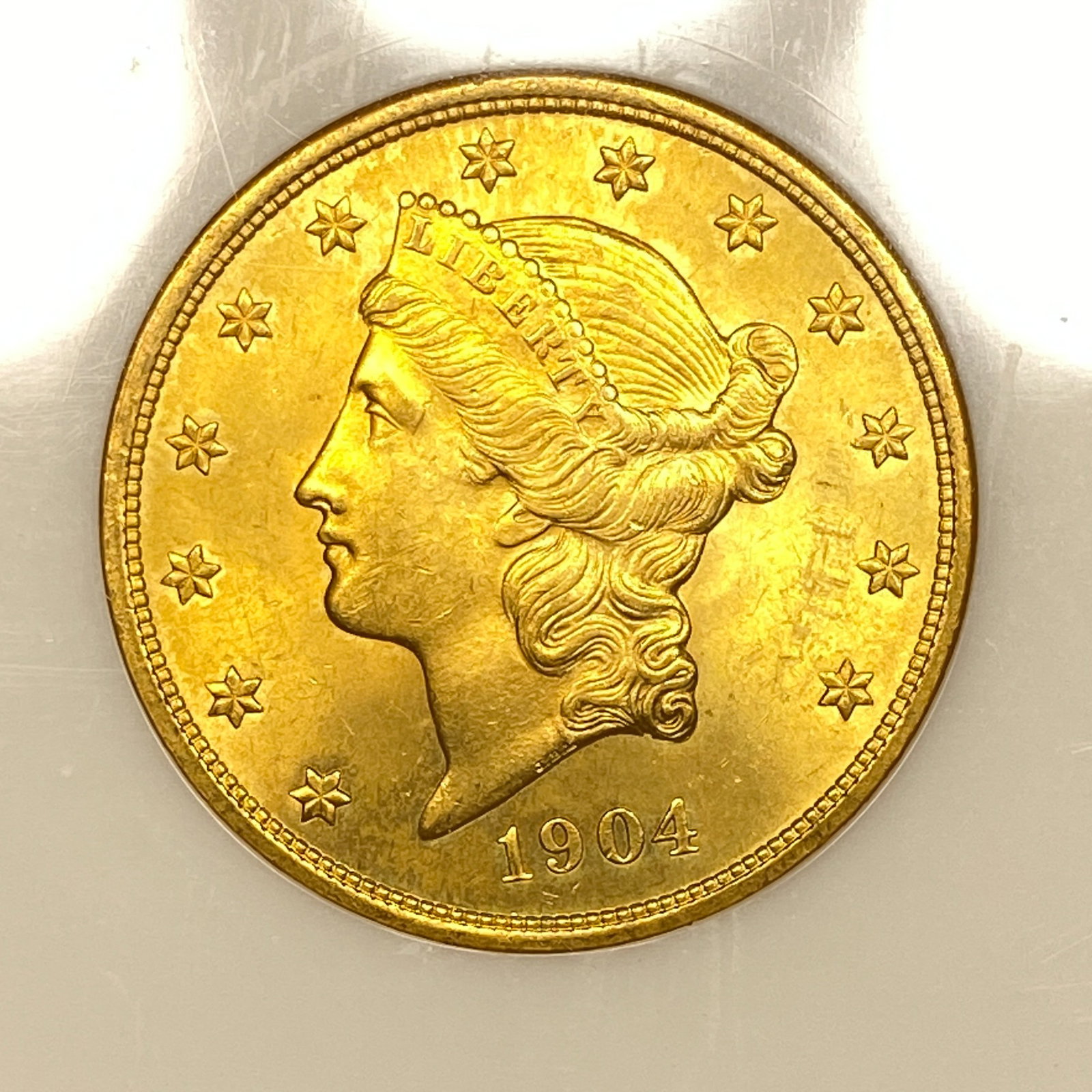 1904 $20 Gold Double Eagle NGC MS63 - 3