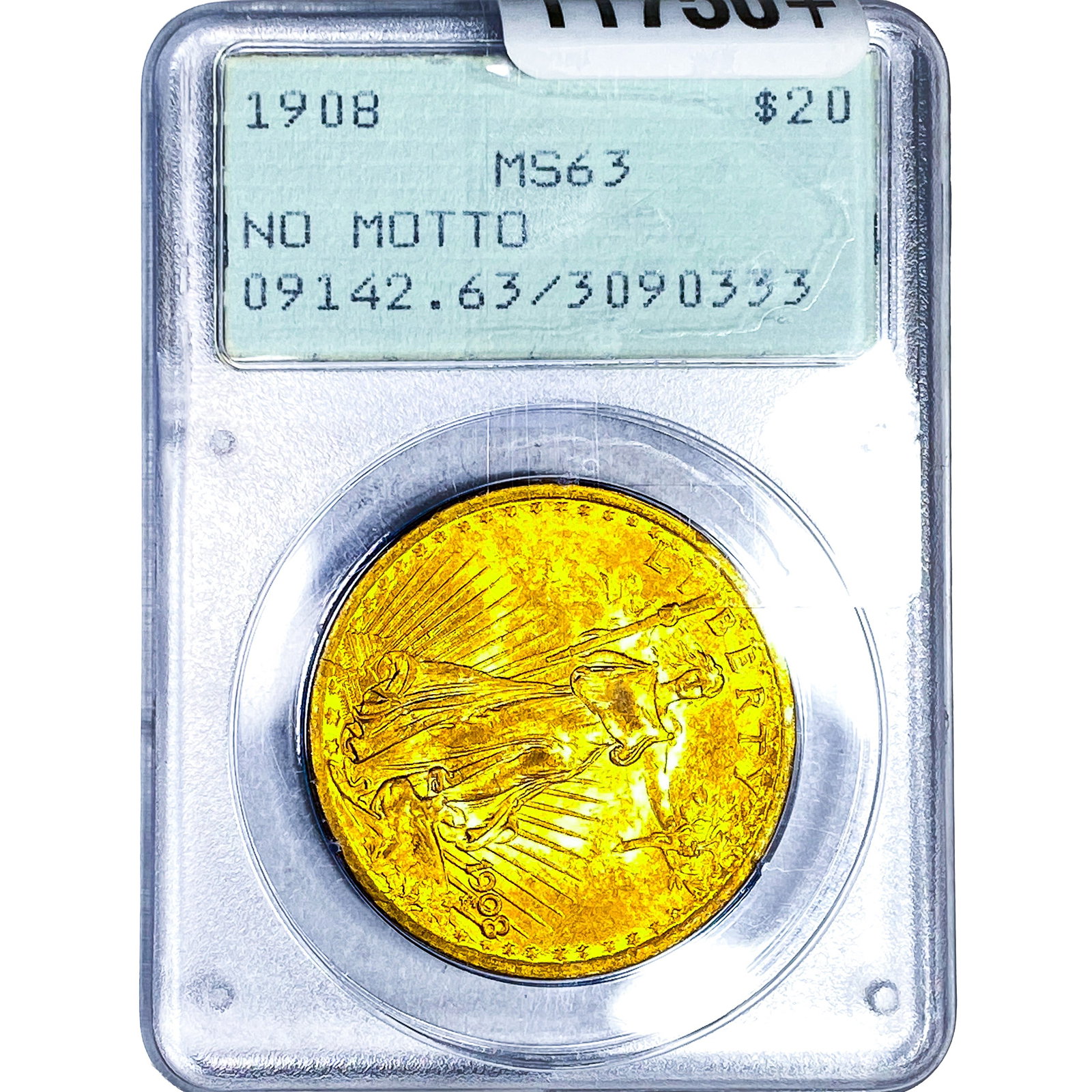 1908 $20 Gold Double Eagle PCGS MS63 No Motto (1 of 4)
