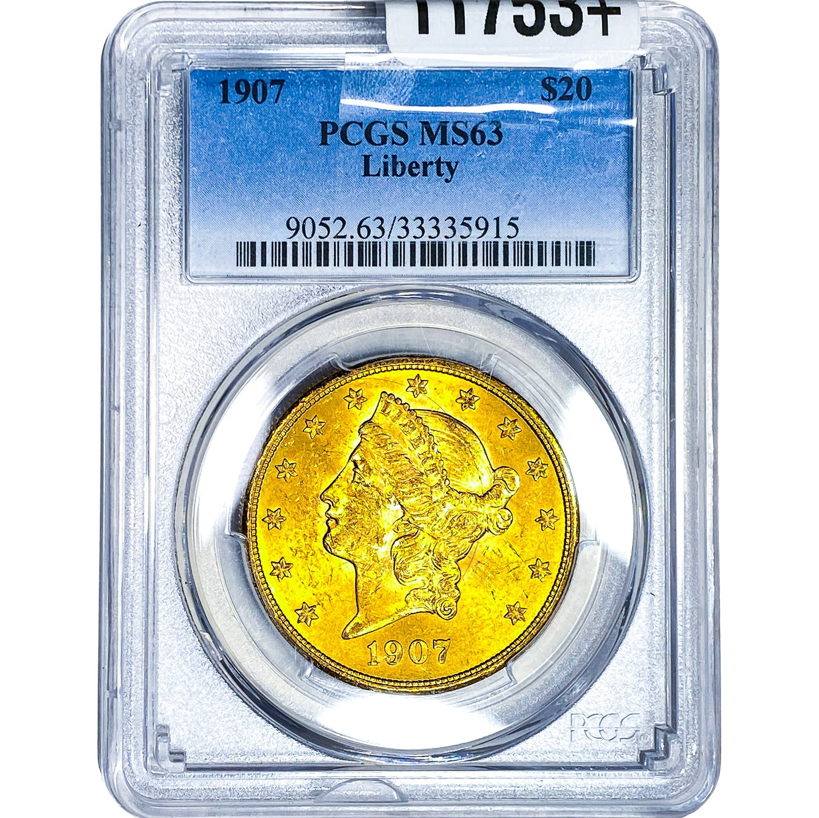 1907 $20 Gold Double Eagle PCGS MS63 (1 of 4)