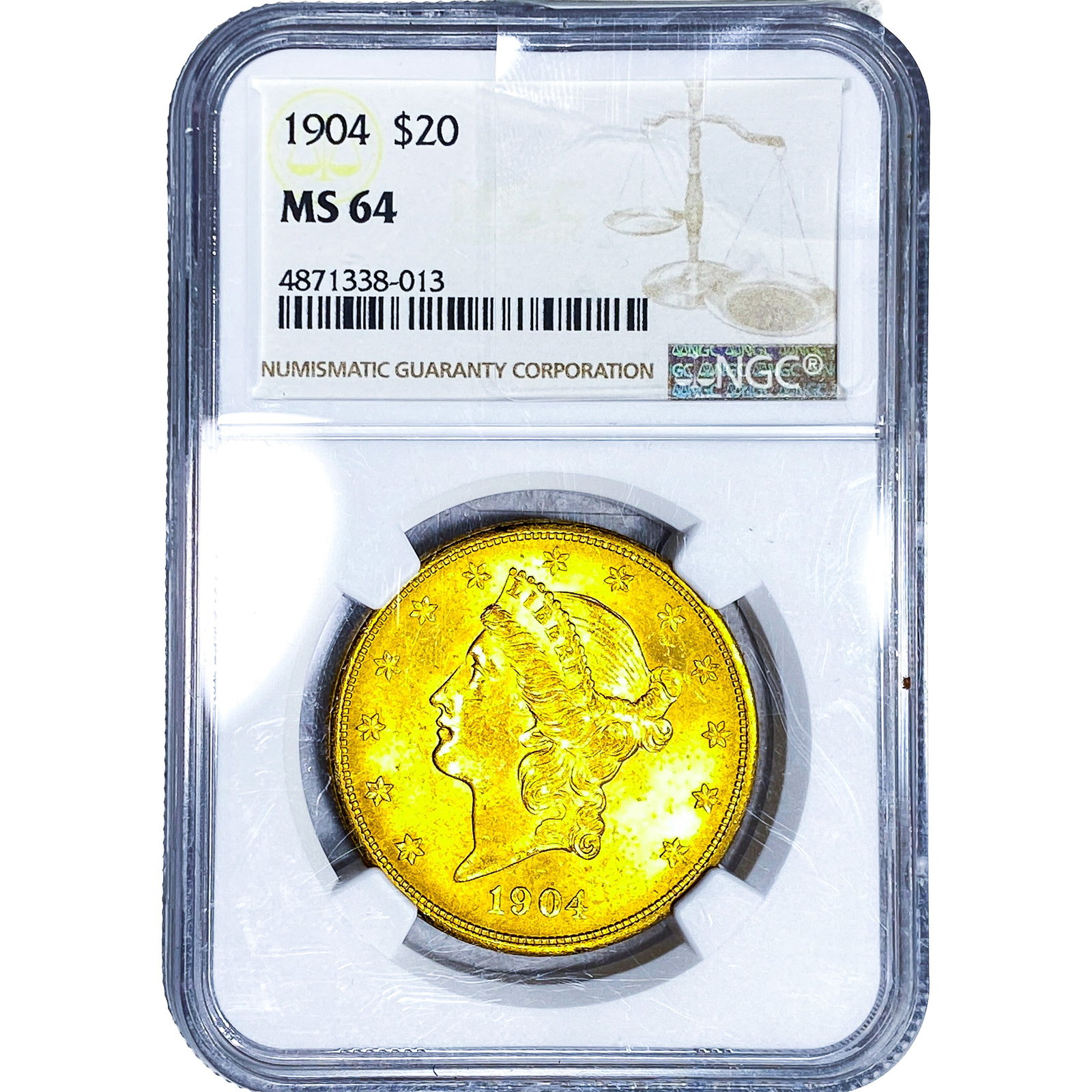 1904 $20 Gold Double Eagle NGC MS64 (1 of 4)