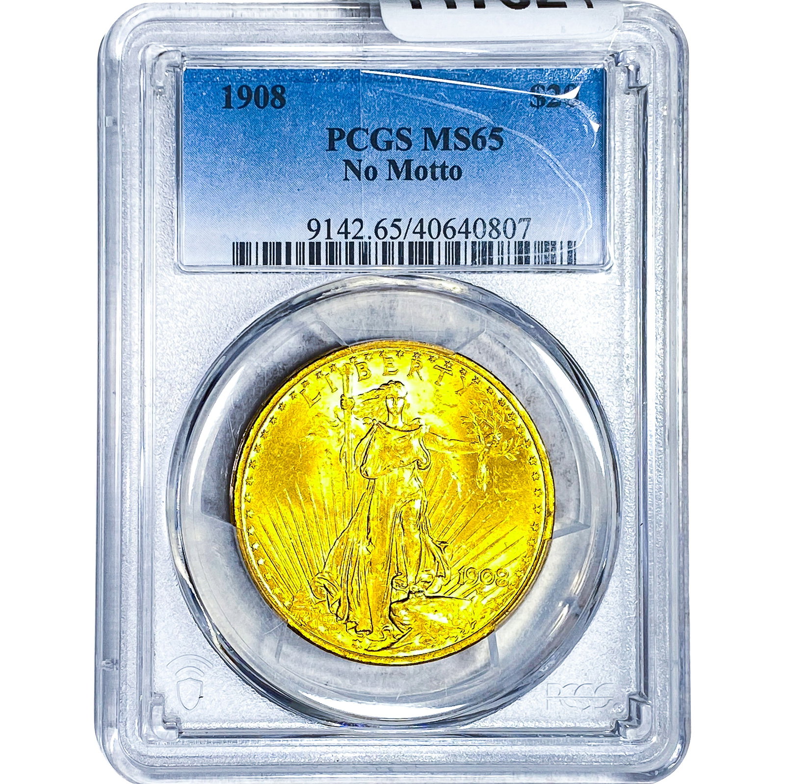 1908 $20 Gold Double Eagle PCGS MS65 No Motto (1 of 4)