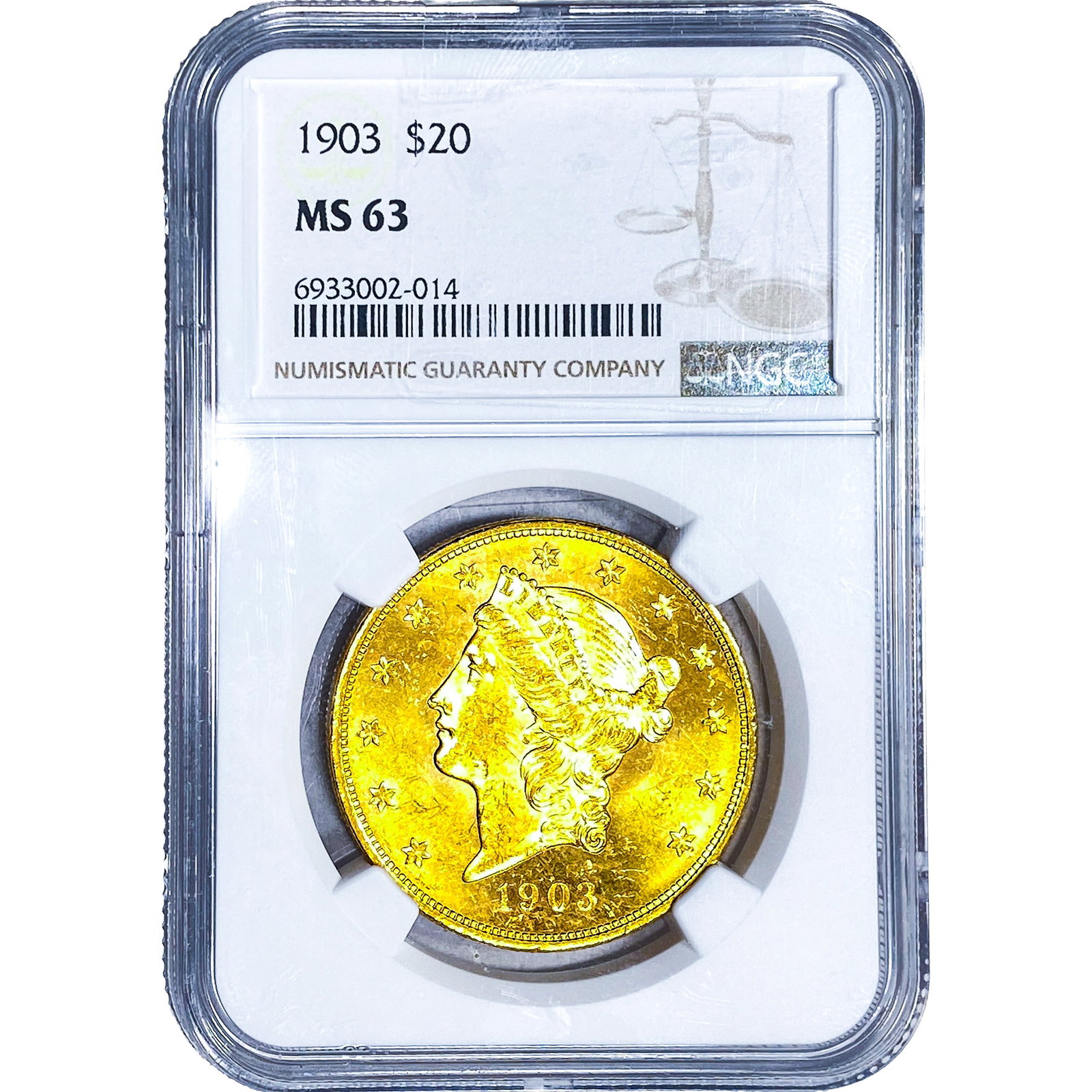 1903 $20 Gold Double Eagle NGC MS63 (1 of 4)