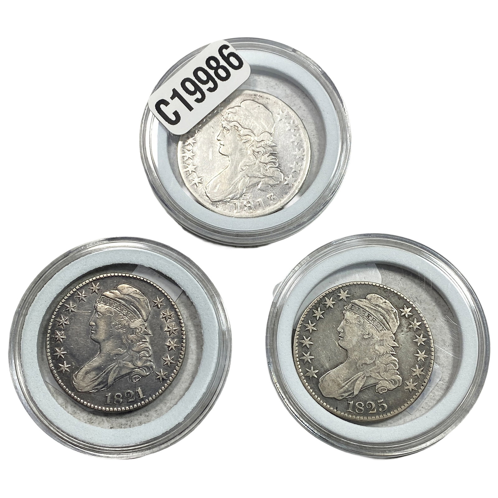 [3 Coins] 1813-1825 Capped Bust Half Dollar (1 of 2)