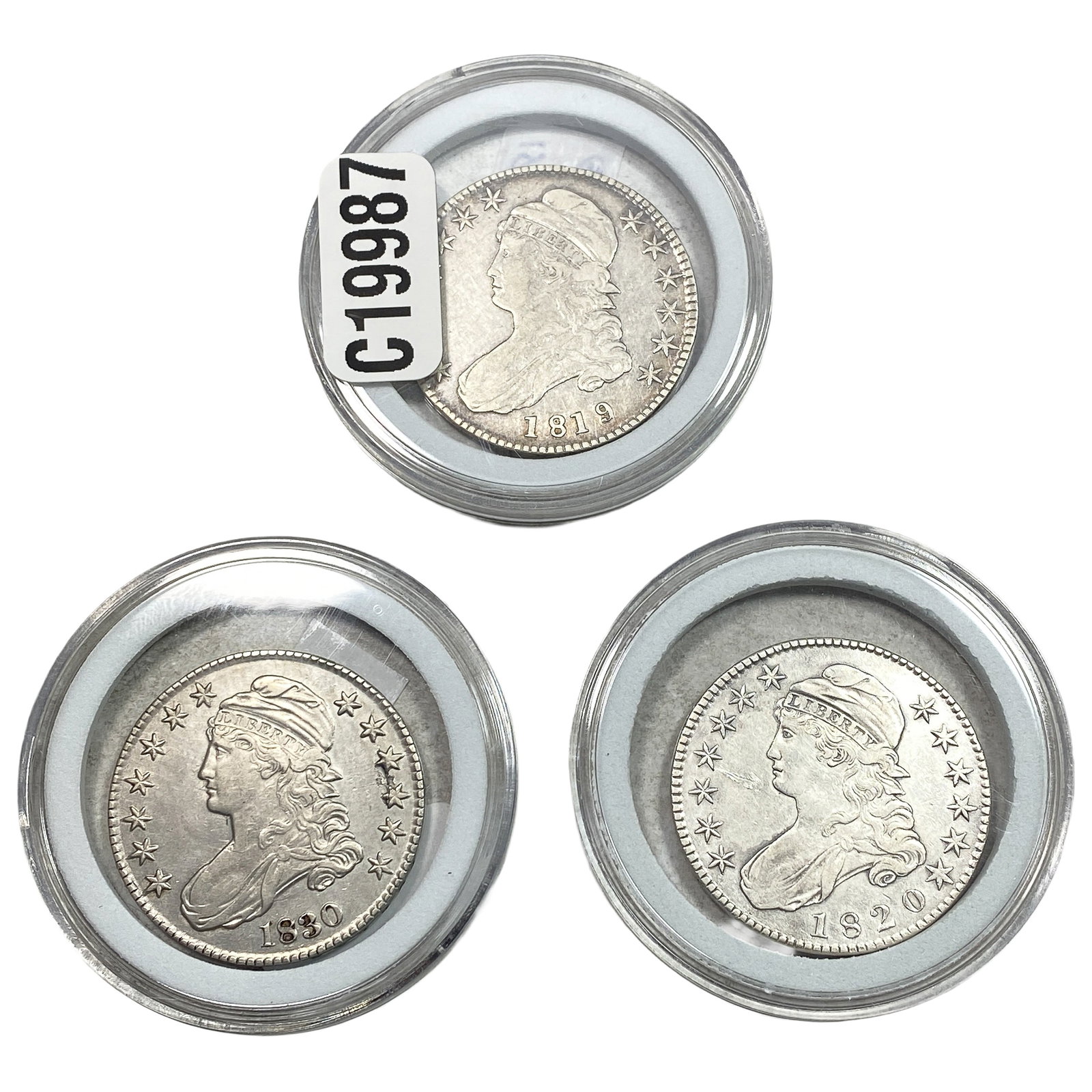 [3 Coins] 1819-1830 Capped Bust Half Dollar (1 of 2)