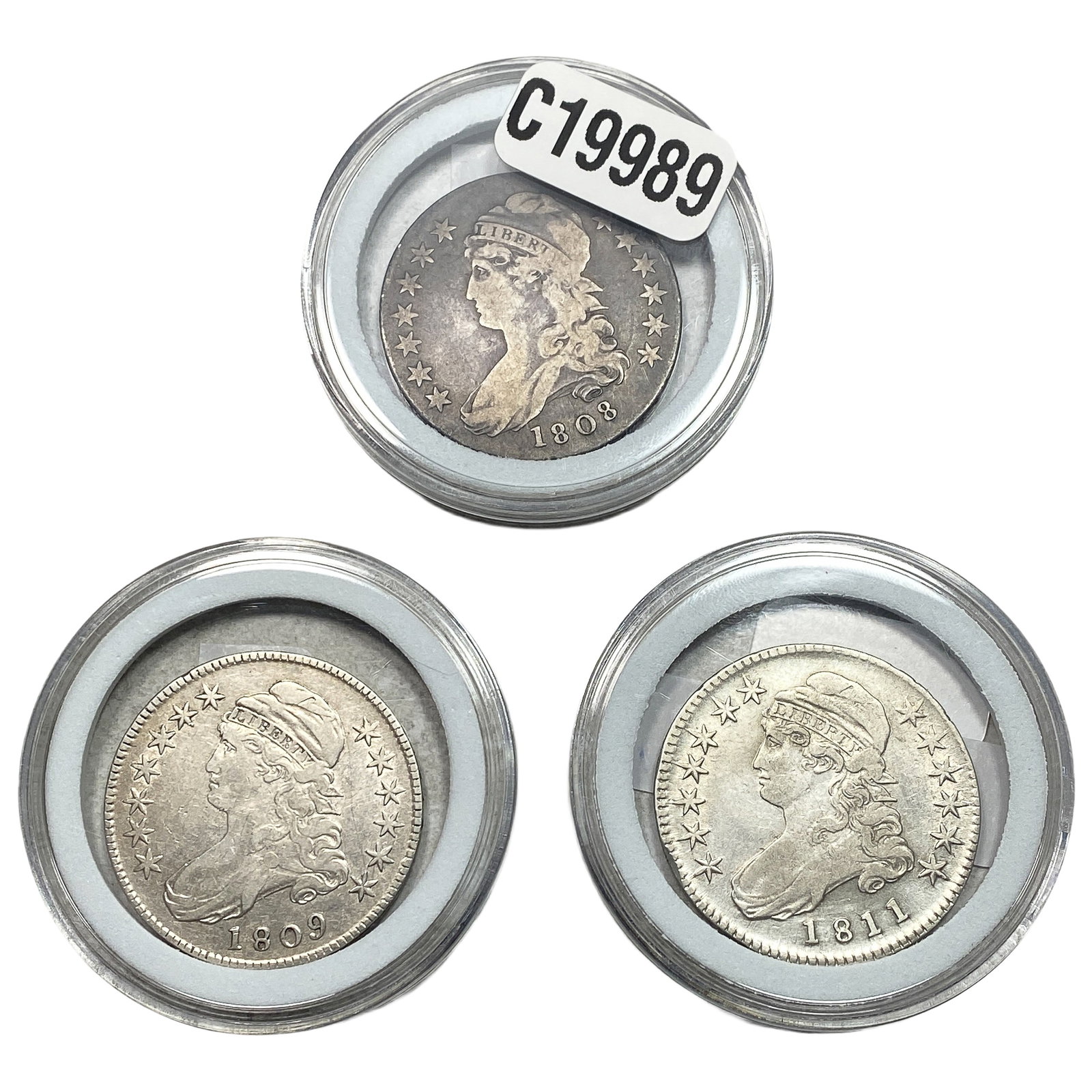 [3 Coins] 1808-1811 Capped Bust Half Dollar (1 of 2)