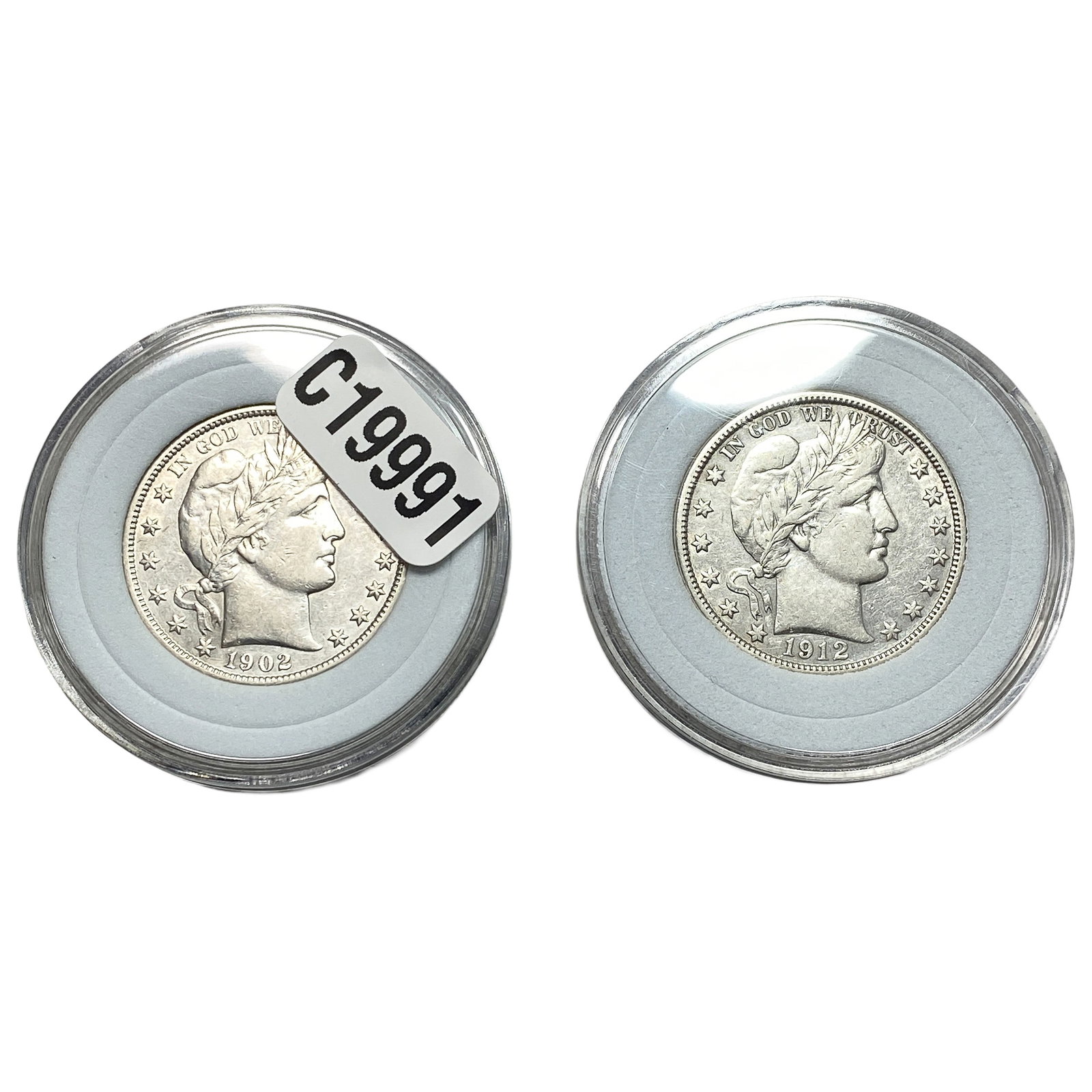 [2 Coins] 1902-1912 Barber Half Dollar (1 of 2)