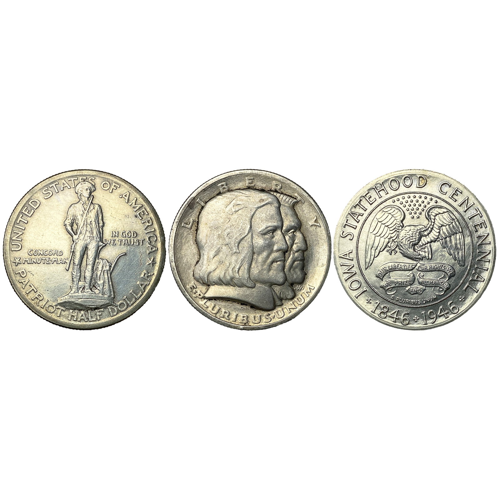 [3 Coins] 1925-1946 Commemorative 50C Coins (1 of 2)