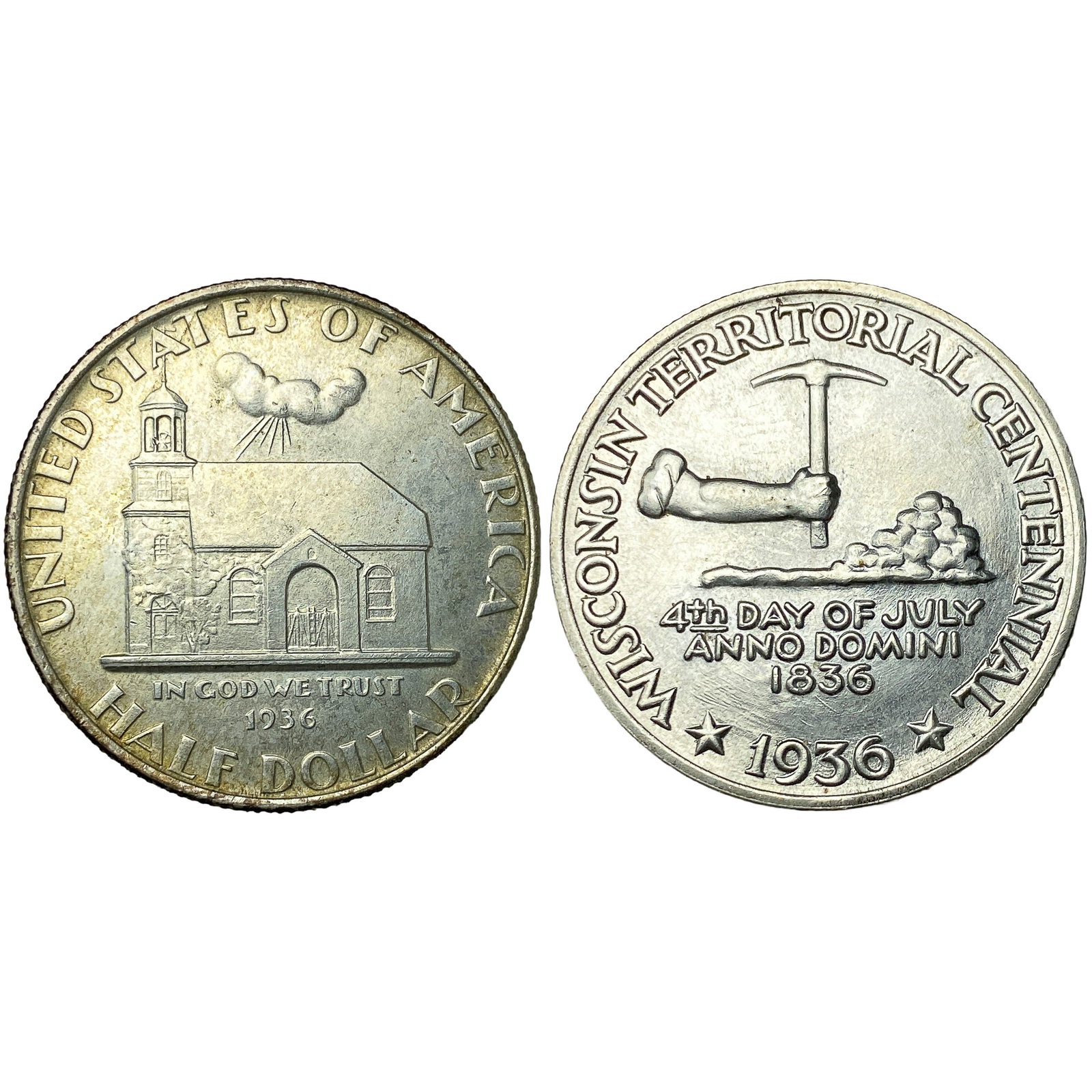 [2 Coins] 1936 Commemorative 50C Coins (1 of 2)