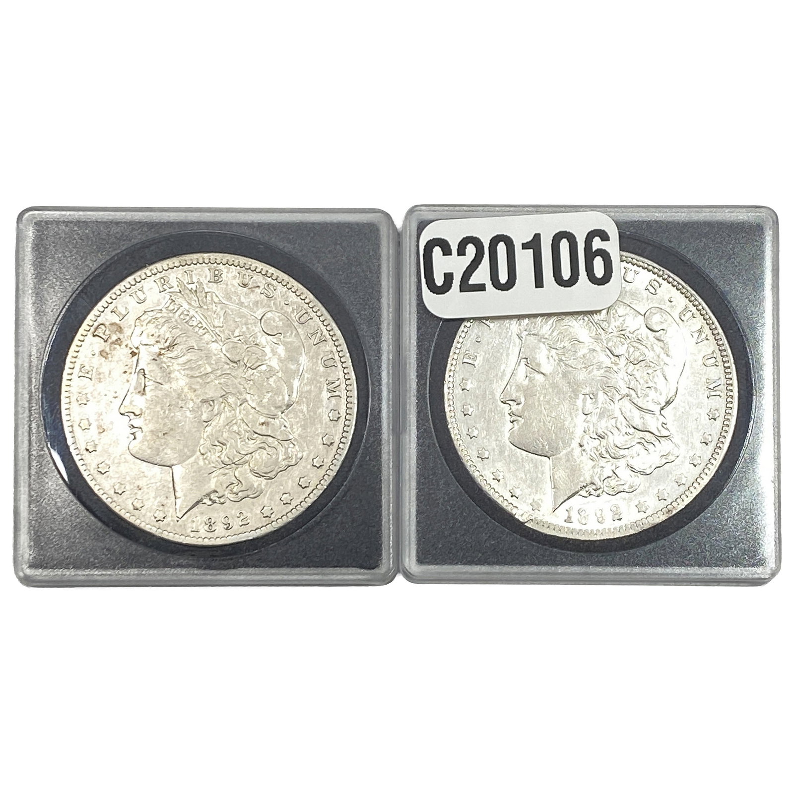 [2 Coins] 1892 Morgan Silver Dollar (1 of 2)