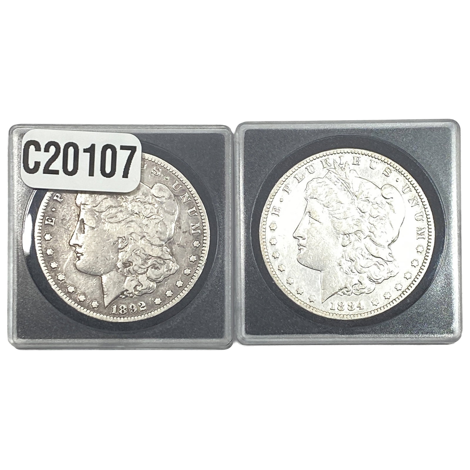 [2 Coins] 1884-1892 Morgan Silver Dollar (1 of 2)