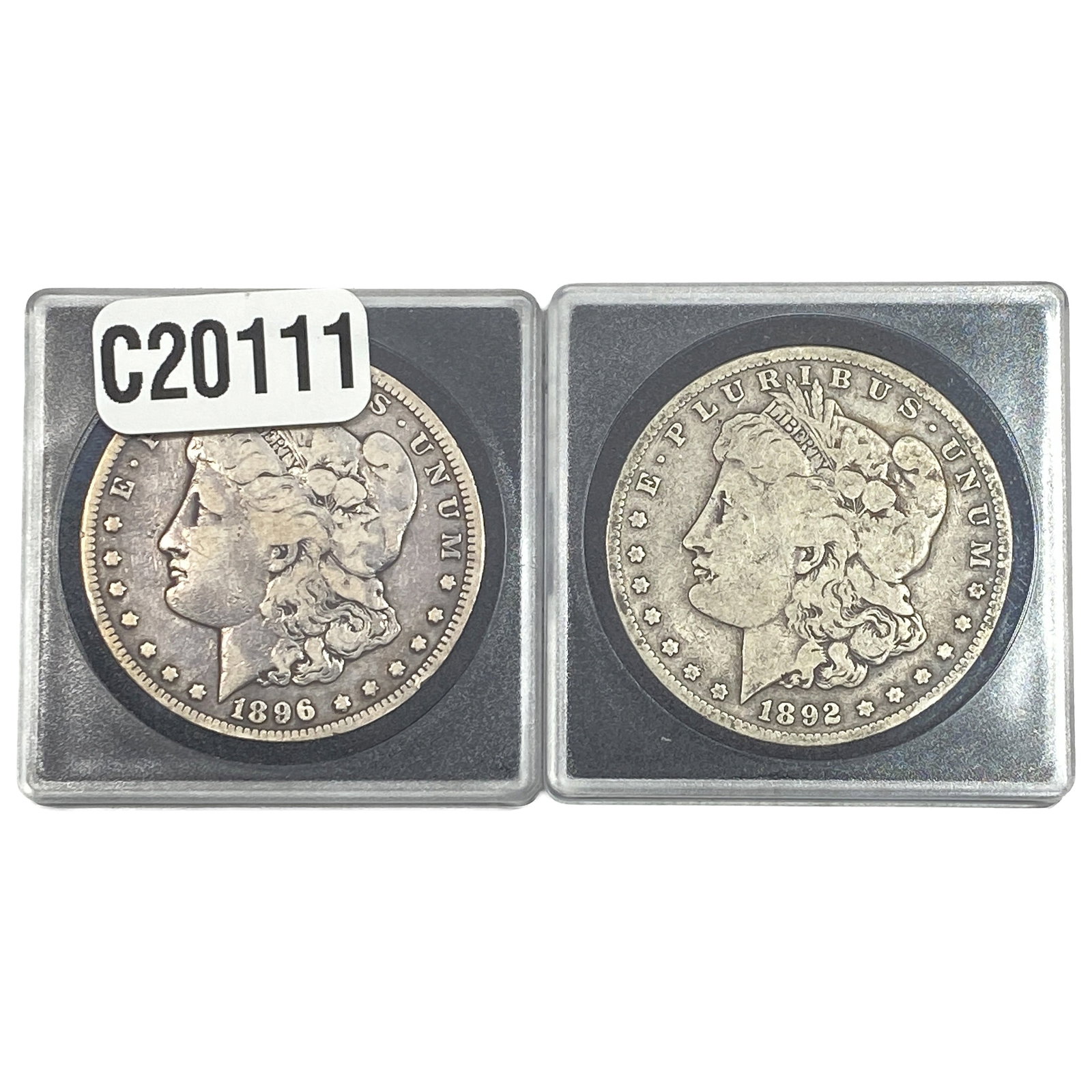 [2 Coins] 1892-1896 Morgan Silver Dollar: [2 Coins] 1892-1896 Morgan Silver Dollar