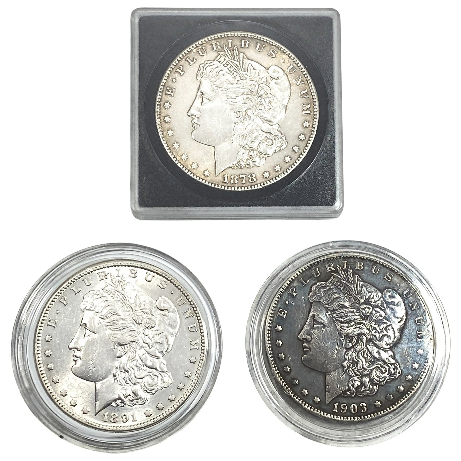 [3 Coins] 1878-1903 Morgan Silver Dollar (1 of 2)