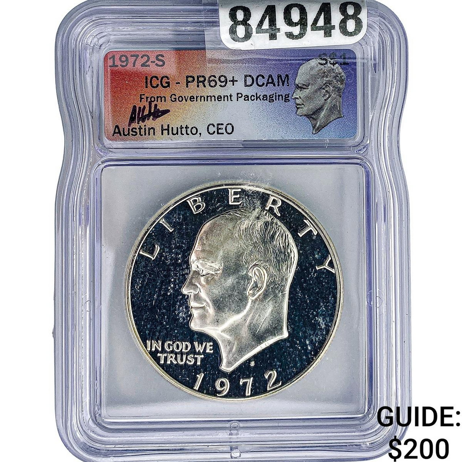 1972-S Eisenhower Dollar ICG PR69+ DCAM (1 of 2)