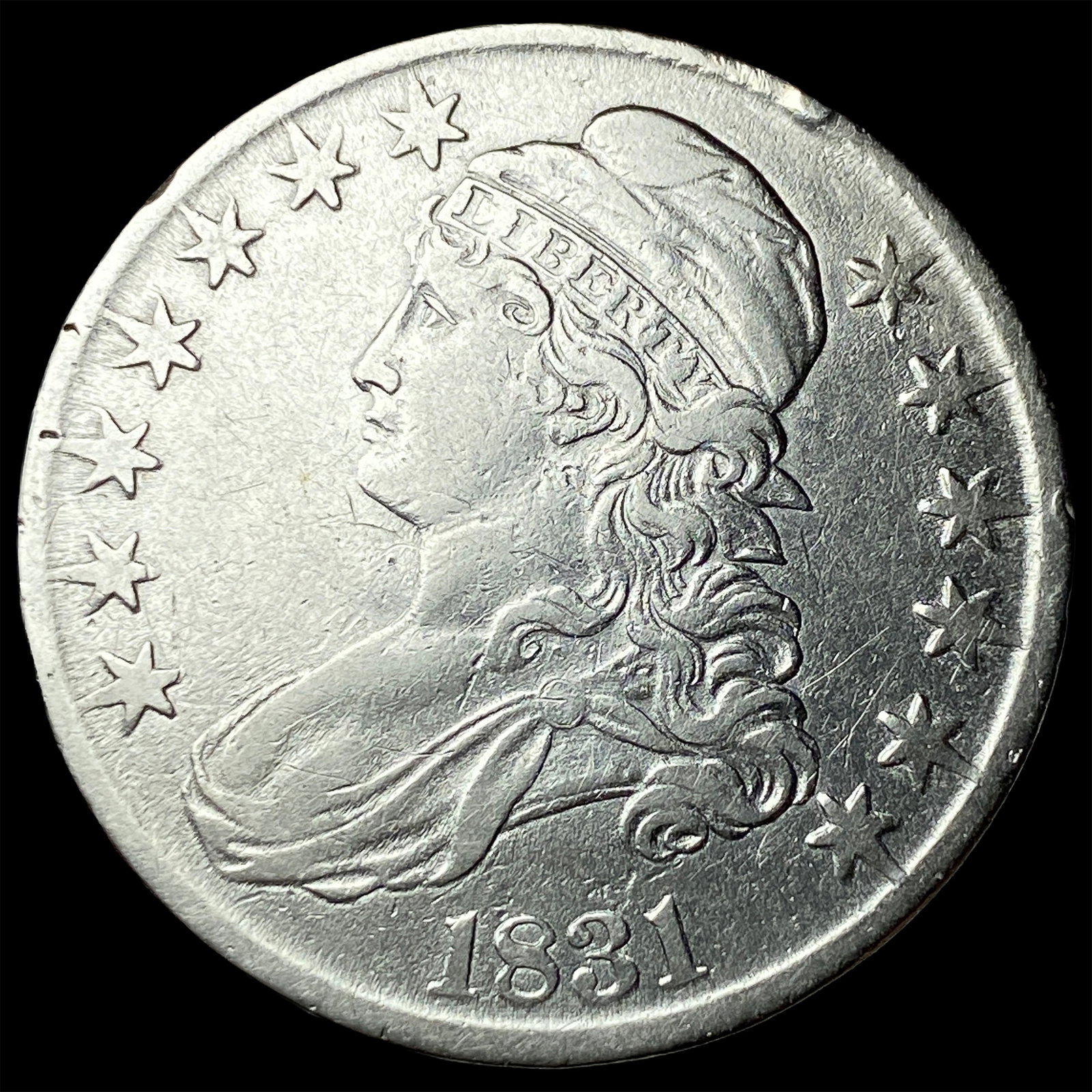 1831 Capped Bust Half Dollar CLOSELY UNCIRCULATED (1 of 2)