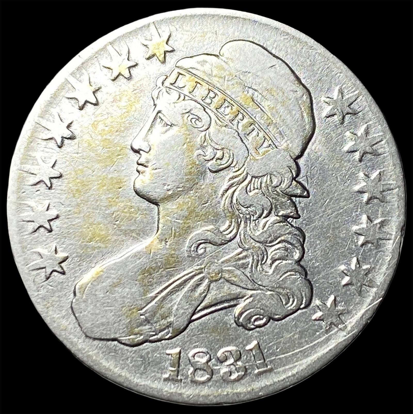 1831 Capped Bust Silver Half Dollar CLOSELY UNCIRCULATED (1 of 2)