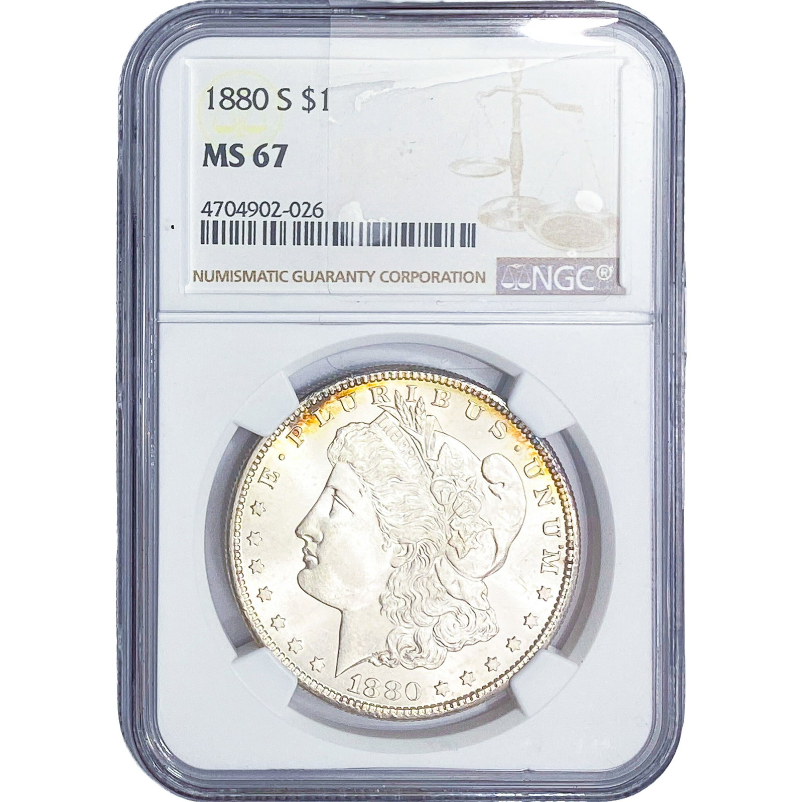 1880-S Morgan Silver Dollar NGC MS67 (1 of 2)