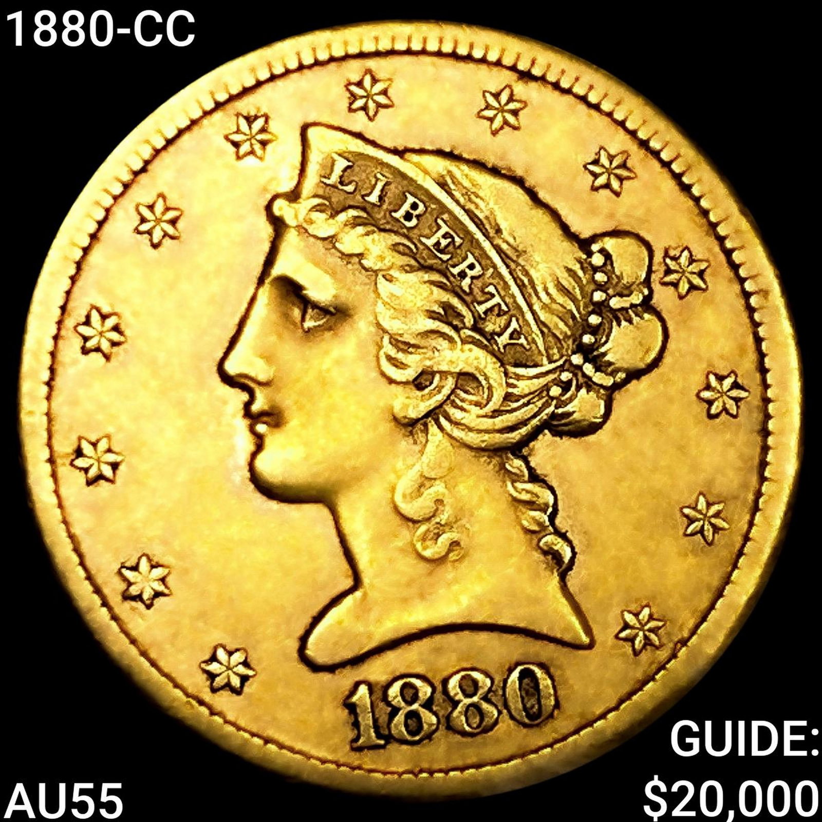 1880-CC $5 Gold Half Eagle (1 of 2)