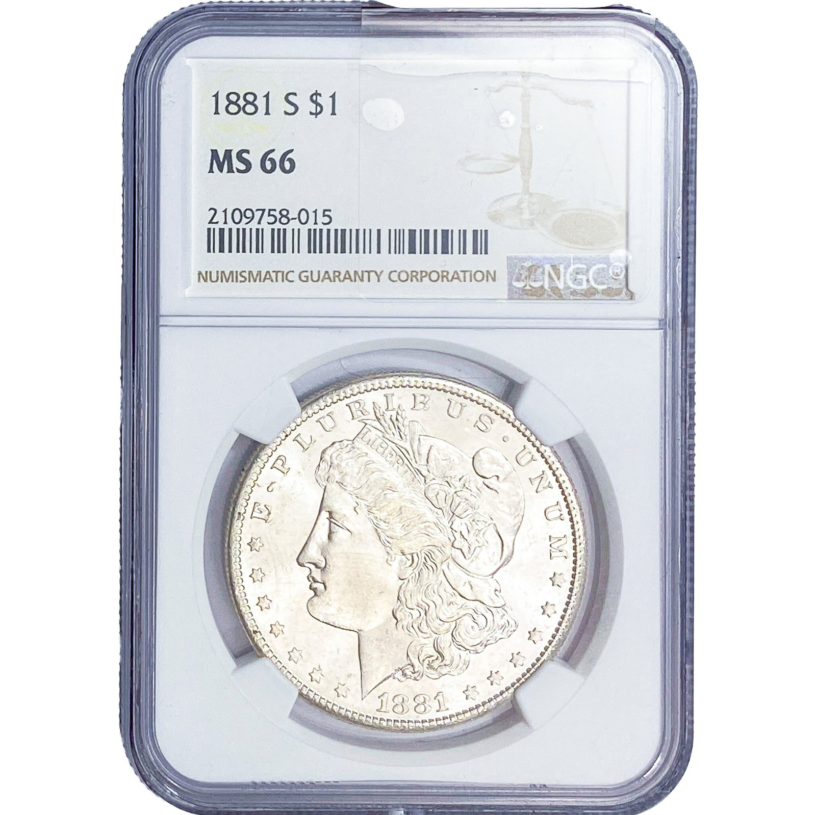 1881-S Morgan Silver Dollar NGC MS66 (1 of 2)