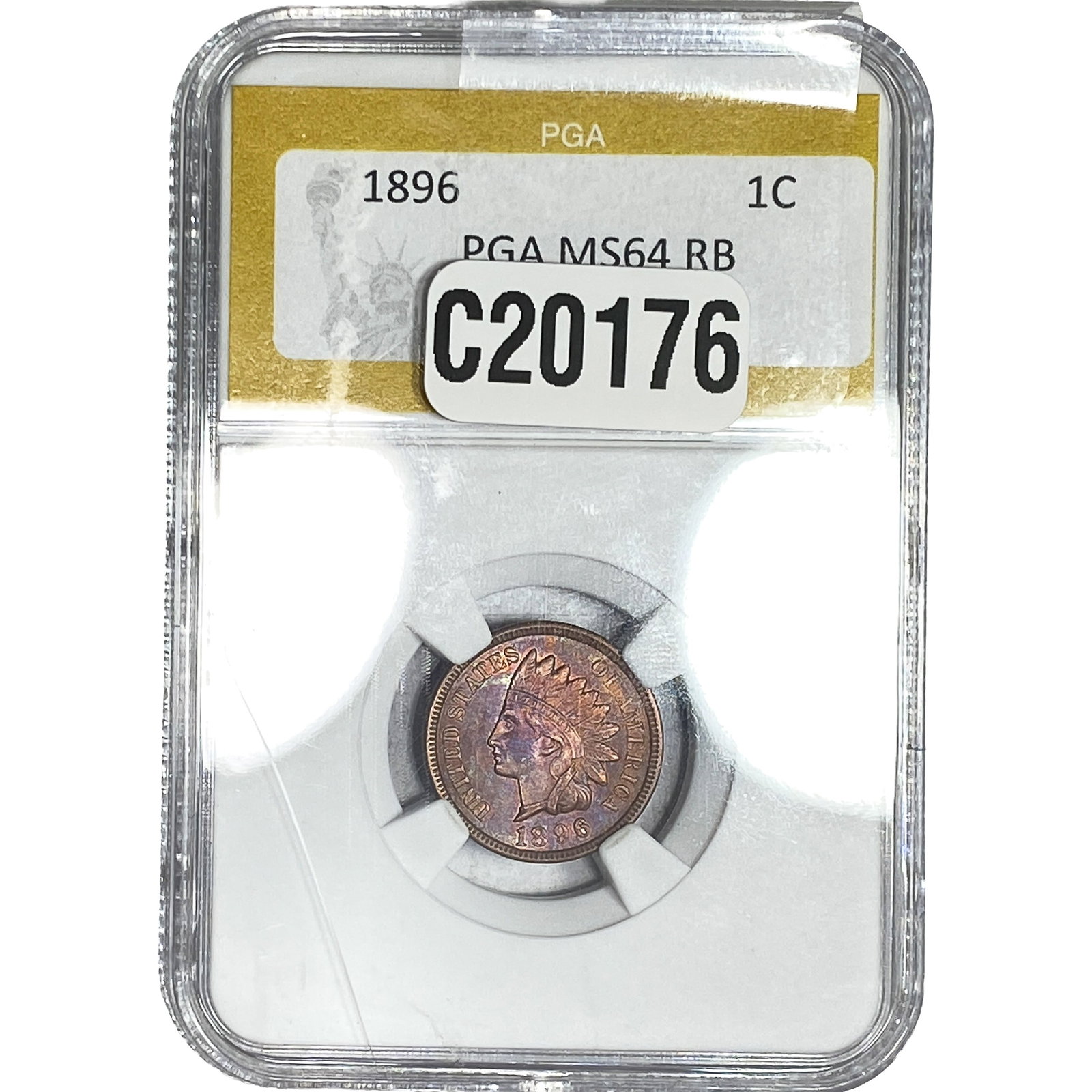 1896 Indian Head Cent PGA MS64 RB (1 of 2)