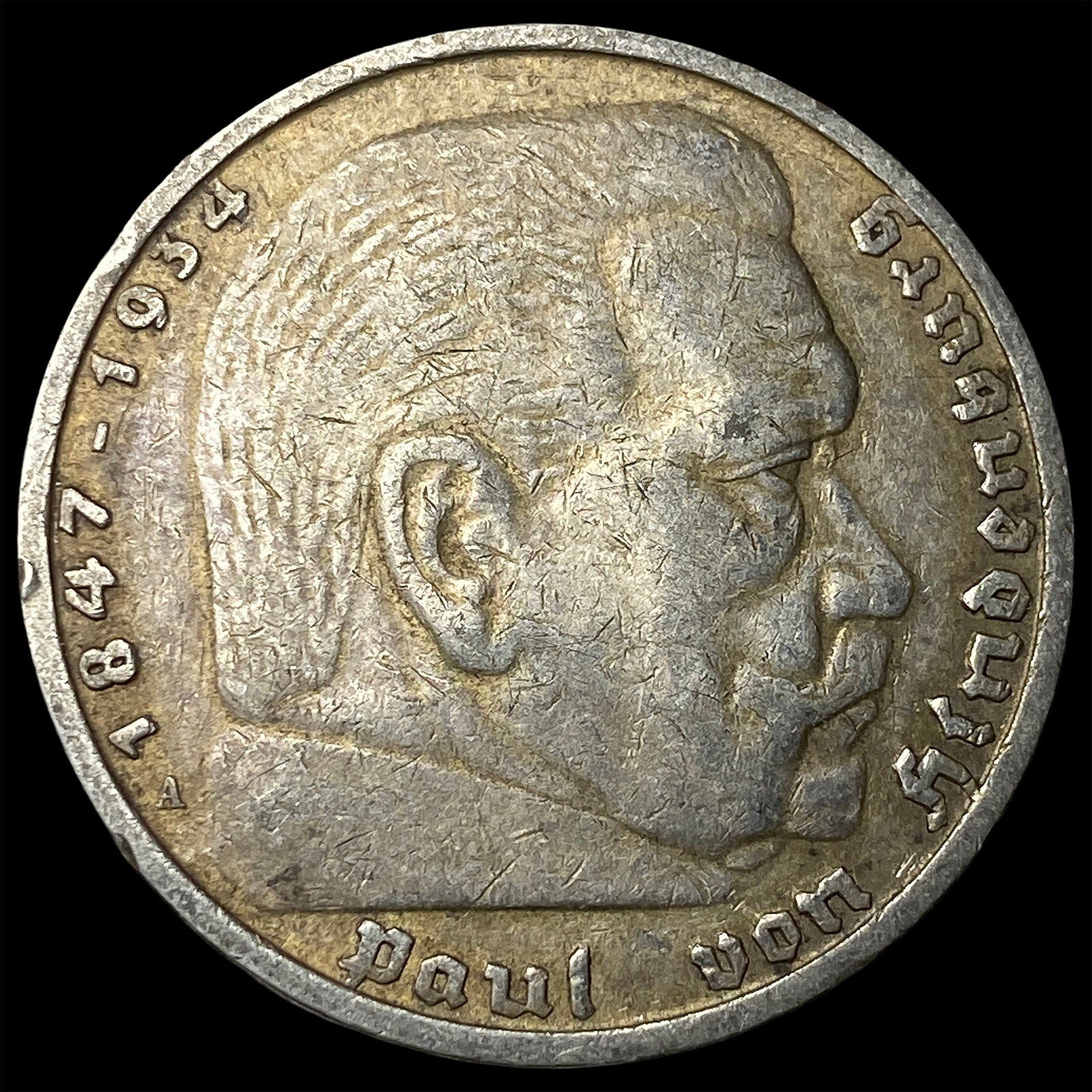 1935 Germany Silver 5 Reichsmark: 1935 Germany Silver 5 Reichsmark
