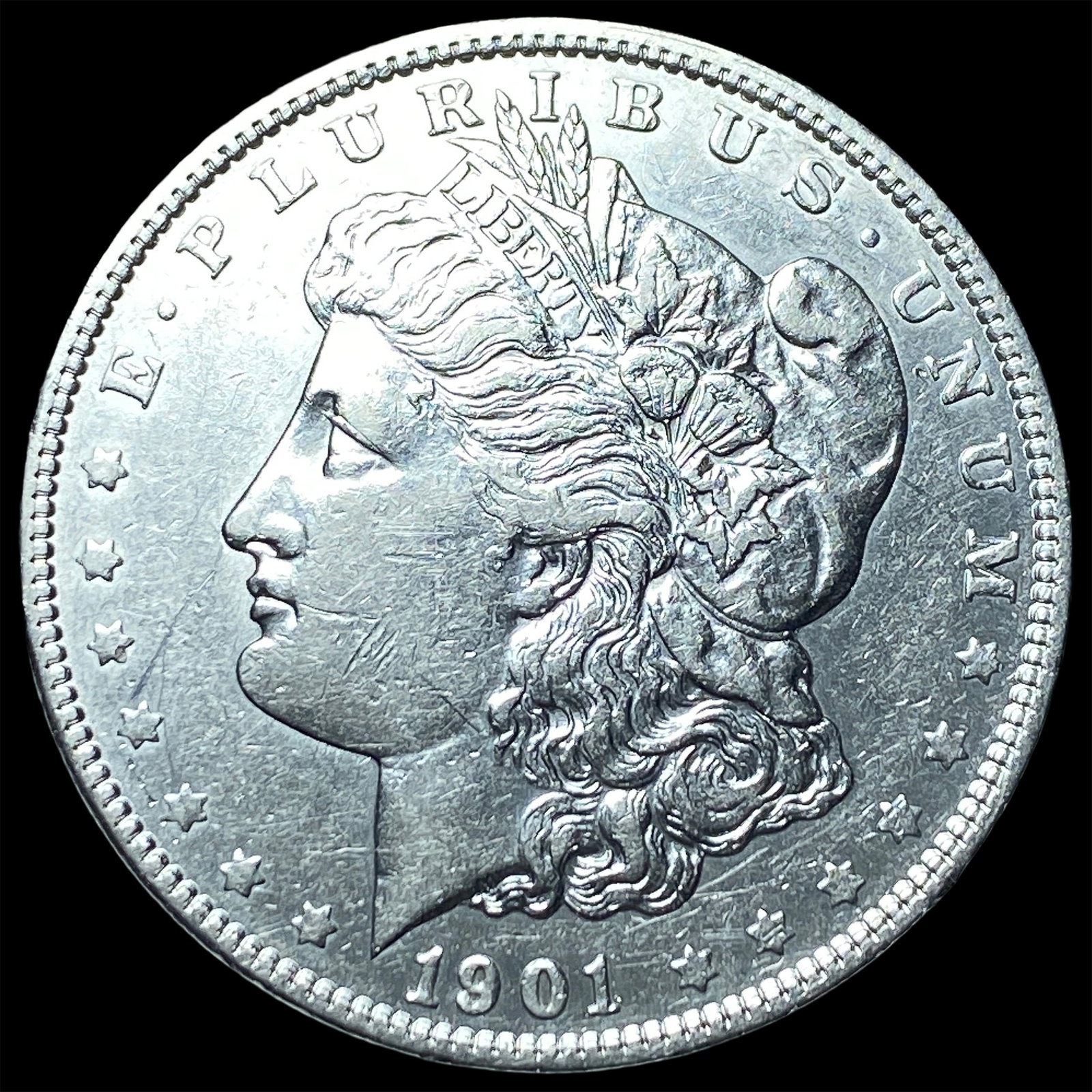 1901 Silver Morgan Dollar CLOSELY UNCIRCULATED (1 of 2)