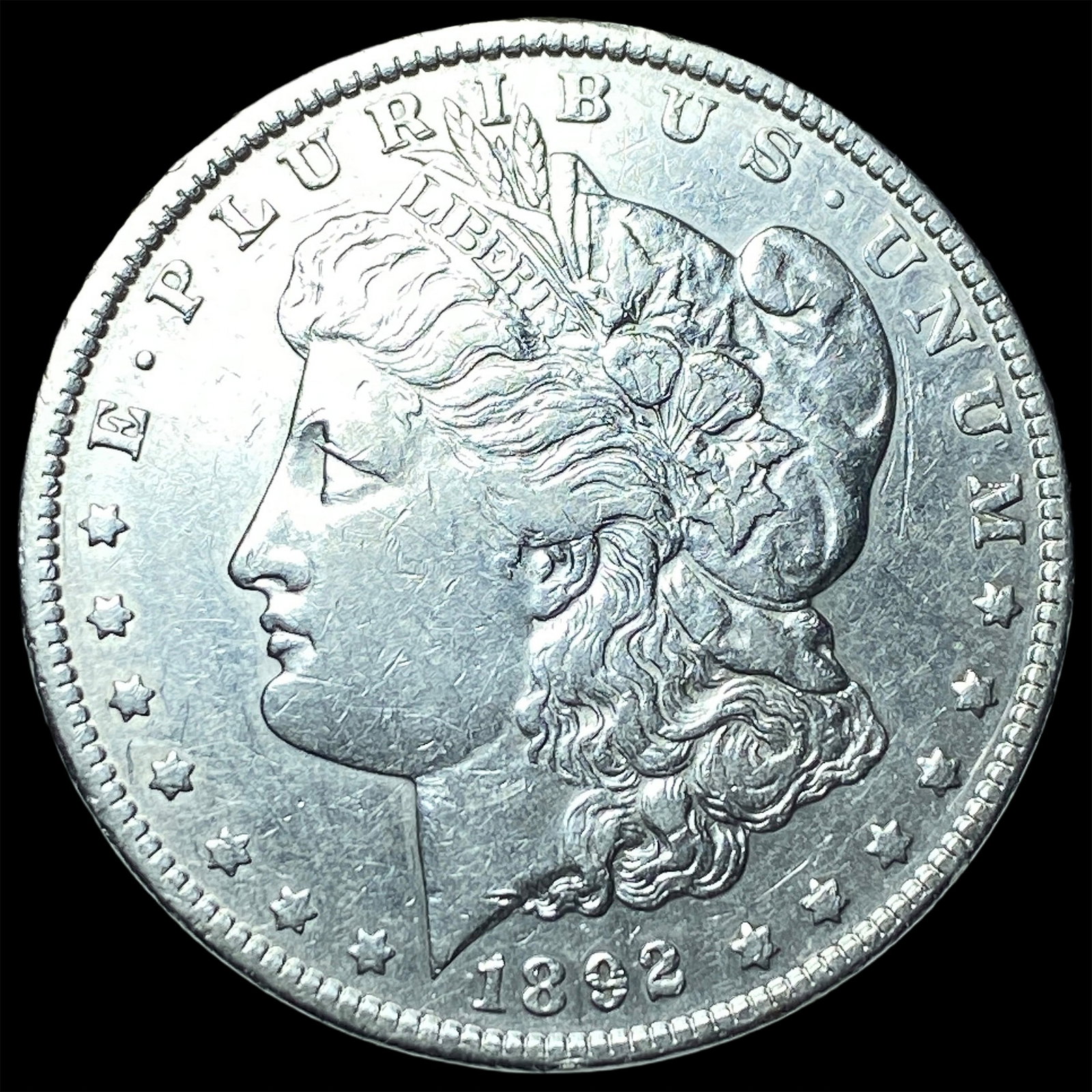1892 Silver Morgan Dollar NEARLY UNCIRCULATED: 1892 Silver Morgan Dollar NEARLY UNCIRCULATED