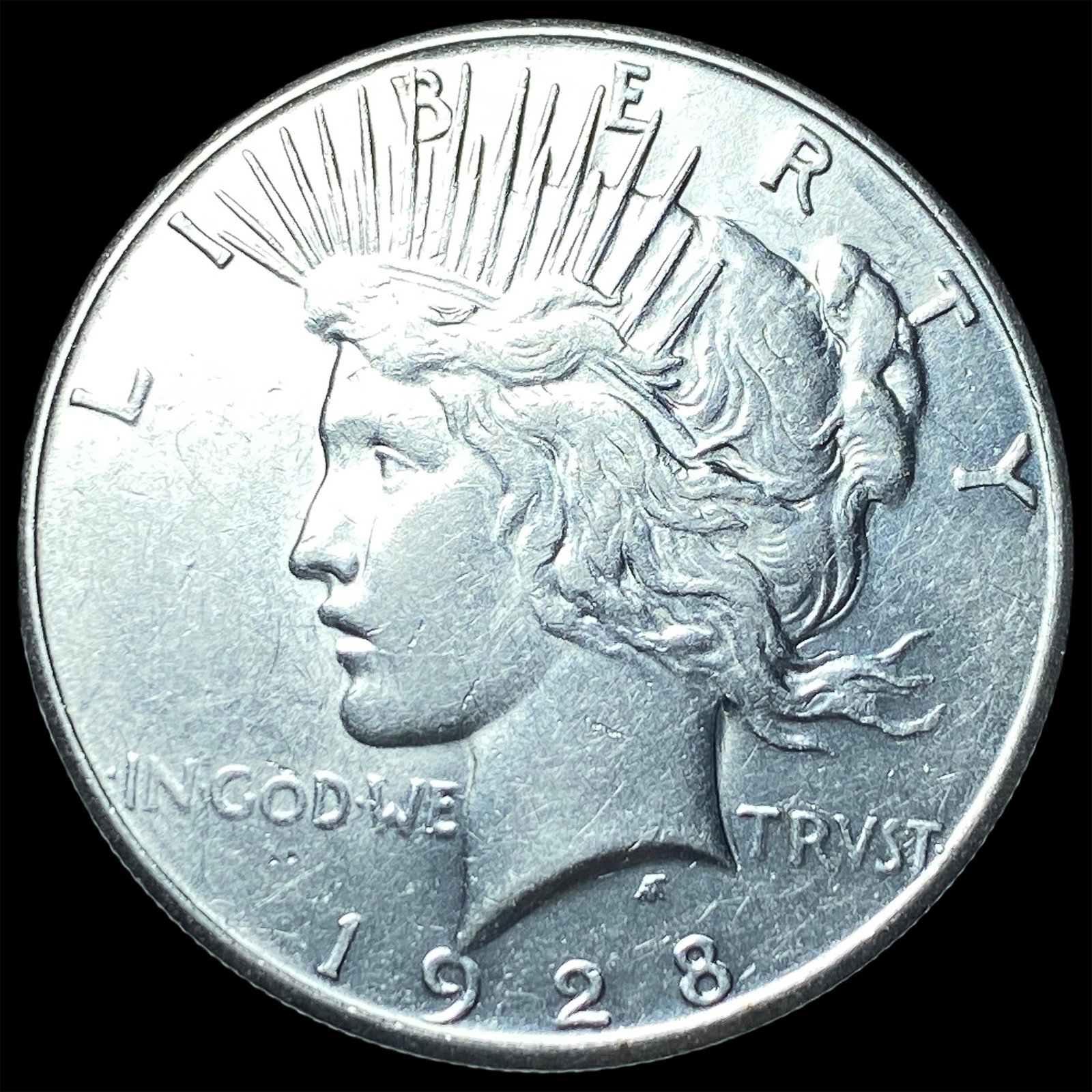 1928-S Silver Peace Dollar CLOSELY UNCIRCULATED: 1928-S Silver Peace Dollar CLOSELY UNCIRCULATED