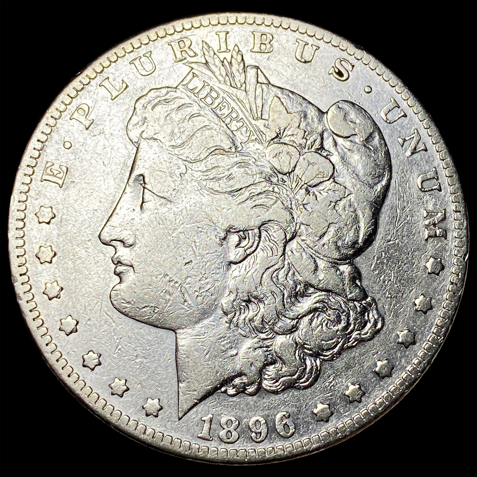 1896-S Silver Morgan Dollar NEARLY UNCIRCULATED (1 of 2)