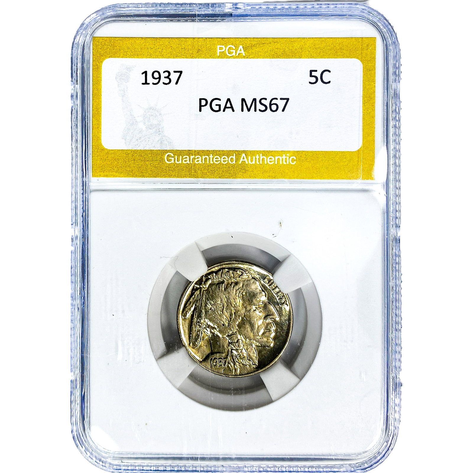 1937 Buffalo Nickel PGA MS67: 1937 Buffalo Nickel PGA MS67