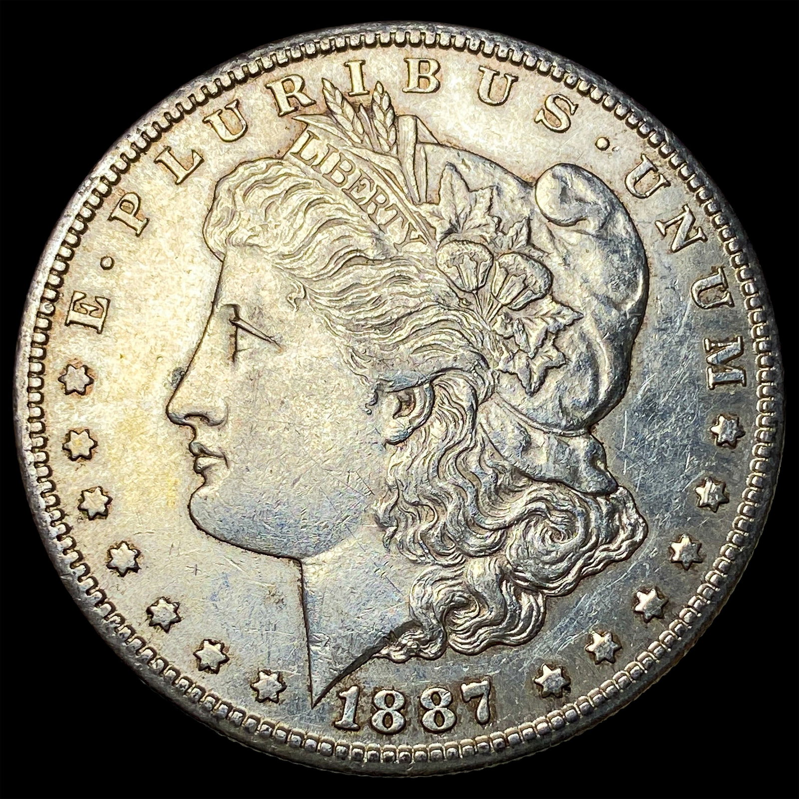 1887-S Silver Morgan Dollar CLOSELY UNCIRCULATED (1 of 2)