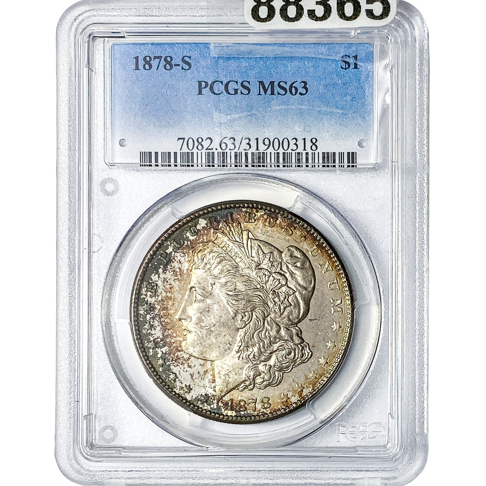 1878-S Mercury Silver Dollar PCGS MS63 (1 of 2)