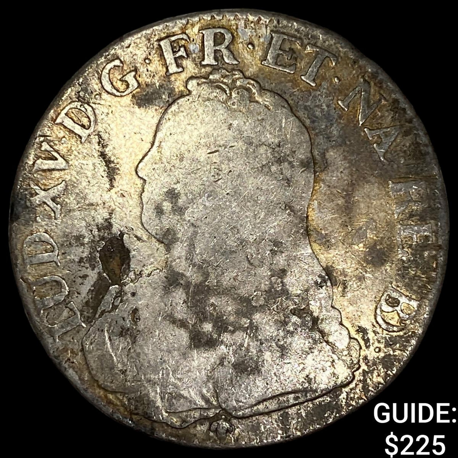Colonial France Silver Ecu NEARLY UNCIRCULATED: Colonial France Silver Ecu NEARLY UNCIRCULATED