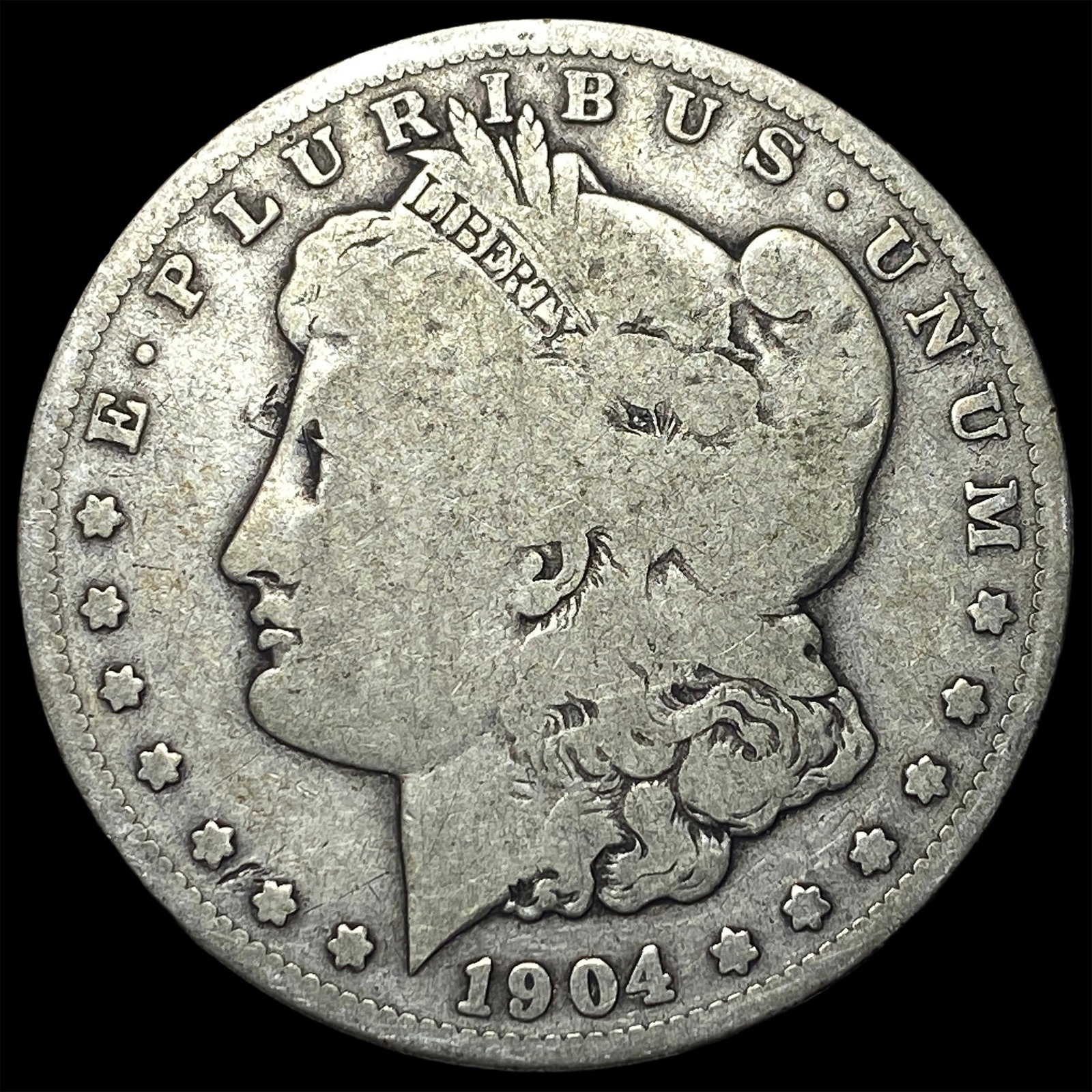 1904-S Silver Morgan Dollar NICELY CIRCULATED: 1904-S Silver Morgan Dollar NICELY CIRCULATED