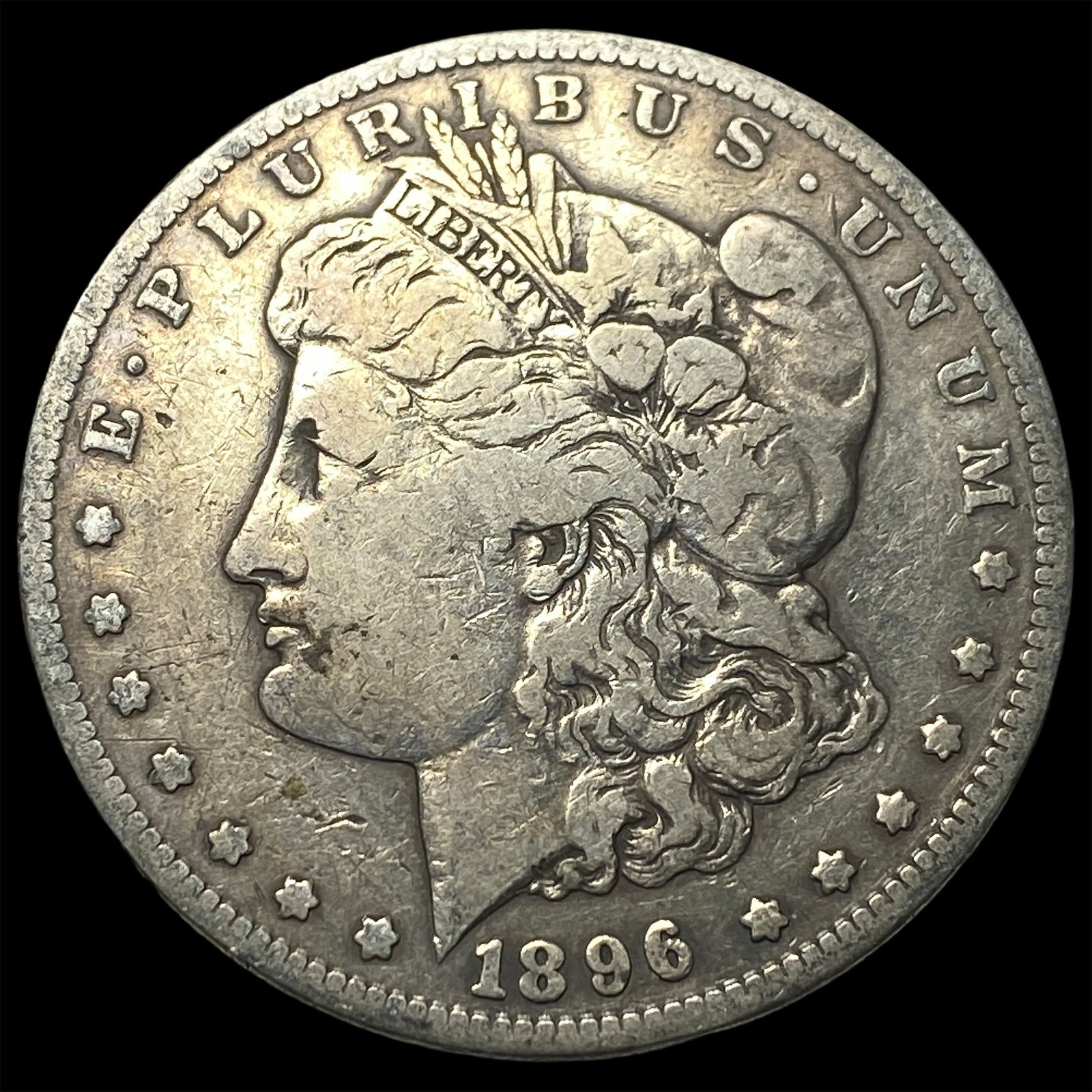 1896-S Silver Morgan Dollar NEARLY UNCIRCULATED: 1896-S Silver Morgan Dollar NEARLY UNCIRCULATED