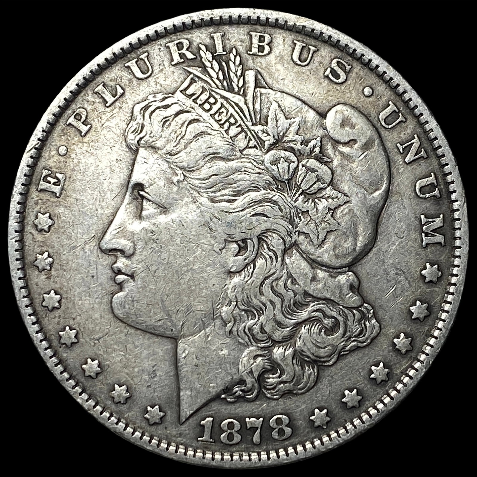 1878 Rev 79 Silver Morgan Dollar NEARLY UNCIRCULATED: 1878 Rev 79 Silver Morgan Dollar NEARLY UNCIRCULATED
