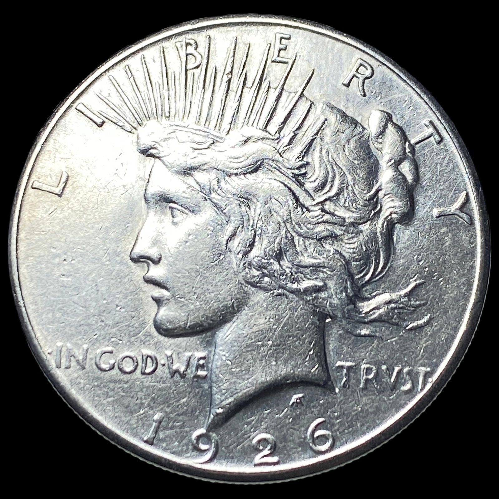 1926-S Silver Peace Dollar CLOSELY UNCIRCULATED: 1926-S Silver Peace Dollar CLOSELY UNCIRCULATED