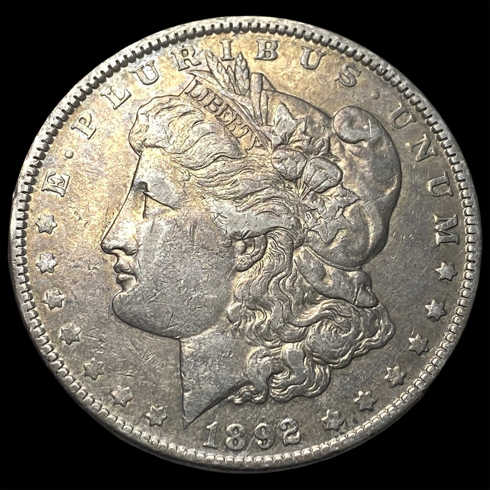 1892 Morgan Silver Dollar NEARLY UNCIRCULATED: 1892 Morgan Silver Dollar NEARLY UNCIRCULATED