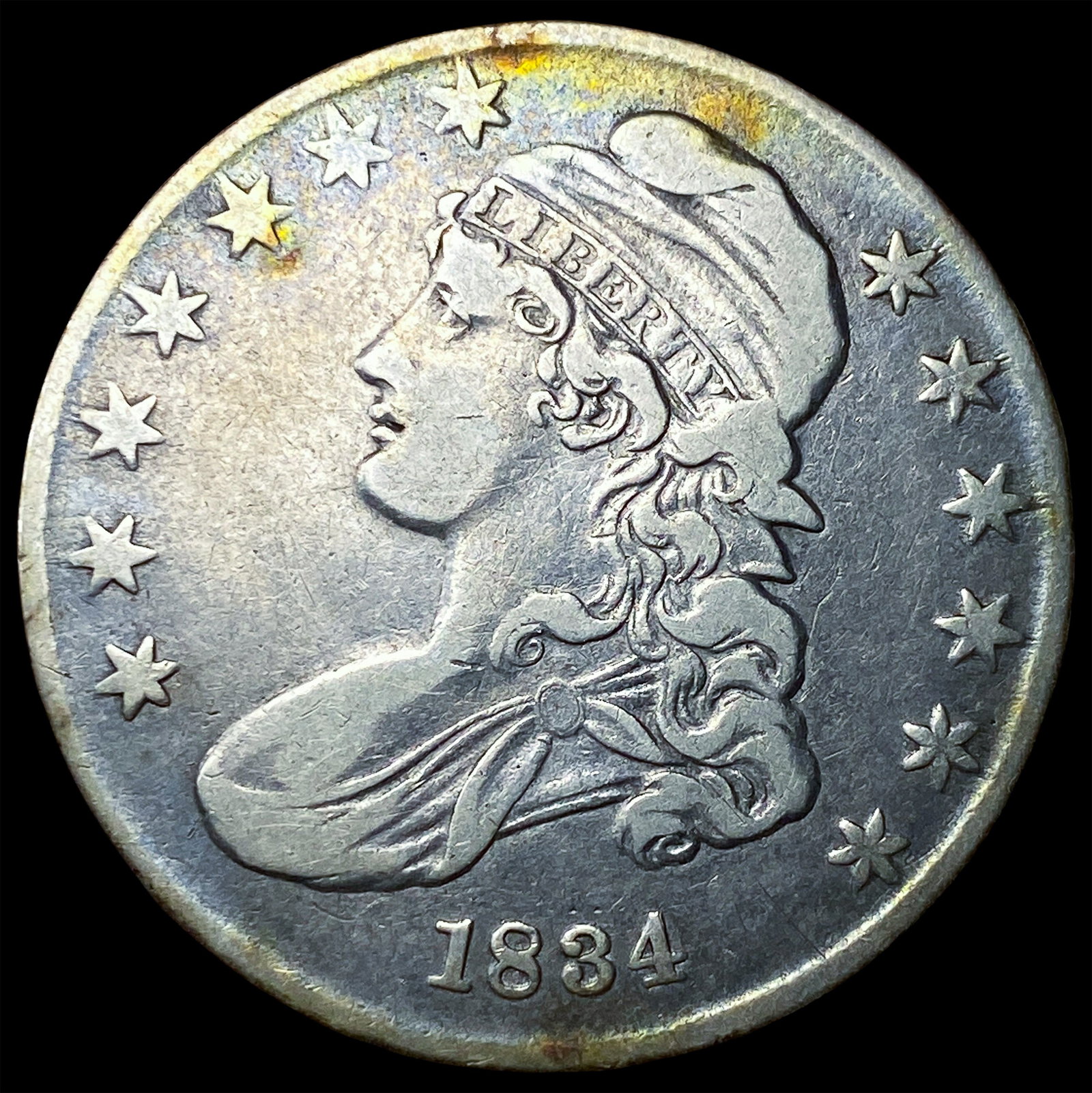 1834 Capped Bust Half Dollar LIGHTLY CIRCULATED