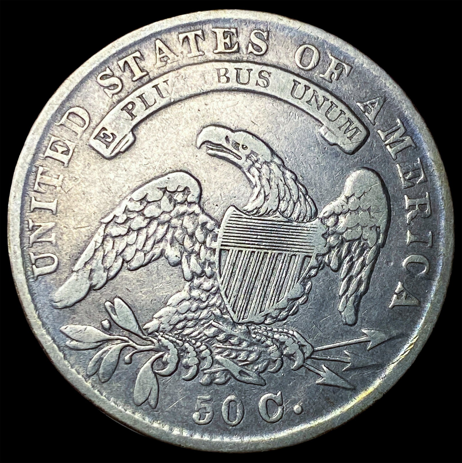 1834 Capped Bust Half Dollar LIGHTLY CIRCULATED - 2