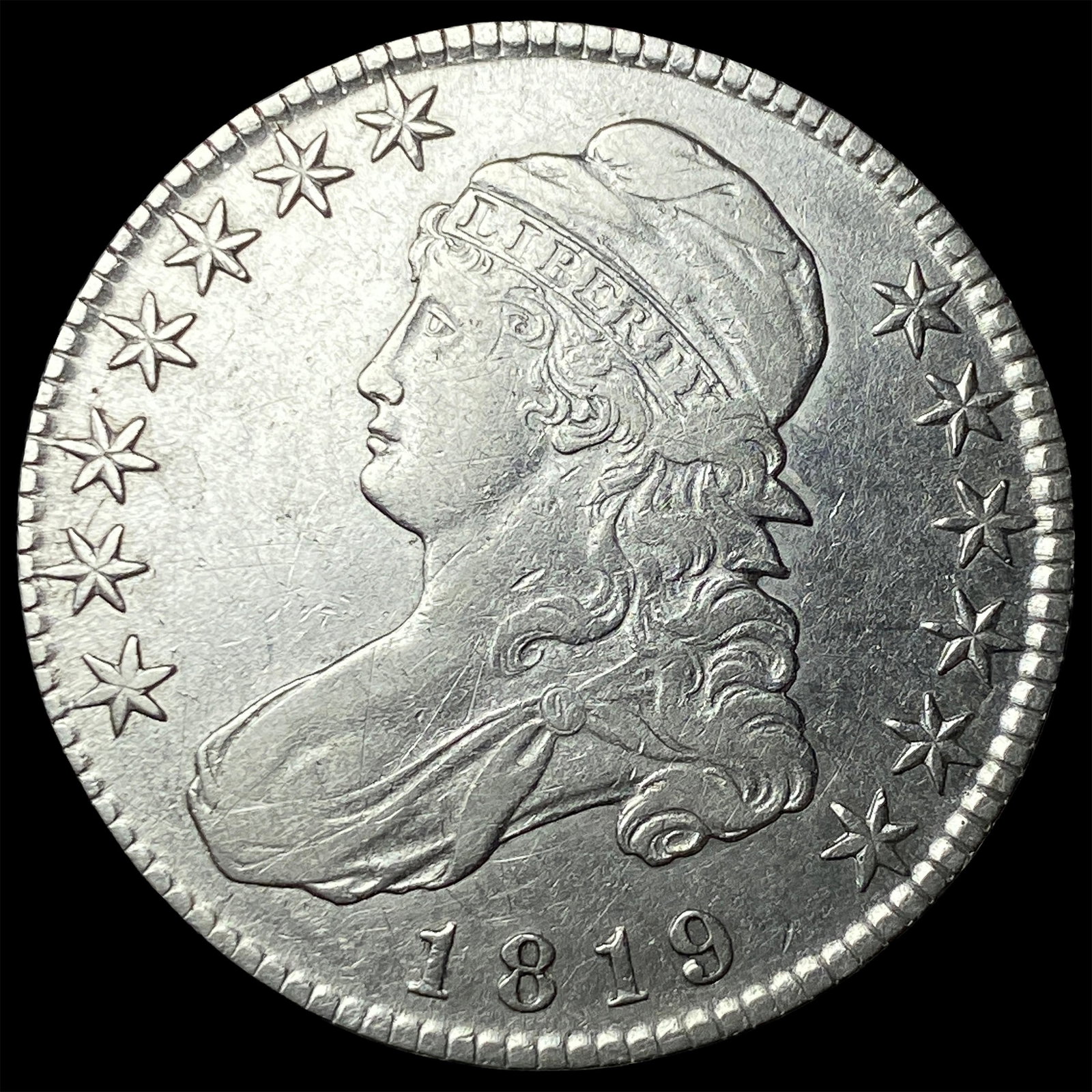 1819 Capped Bust Half Dollar CHOICE AU (1 of 2)