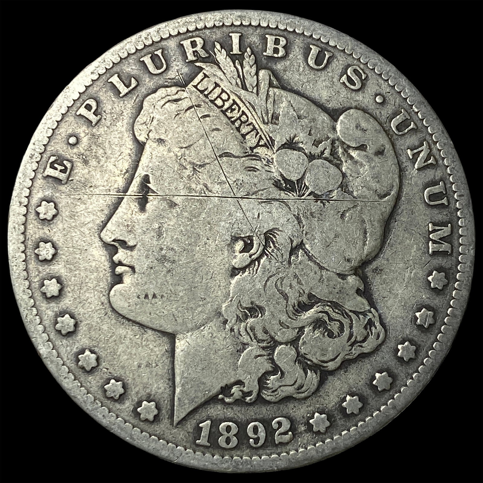 1892-S Silver Morgan Dollar LIGHTLY CIRCULATED: 1892-S Silver Morgan Dollar LIGHTLY CIRCULATED