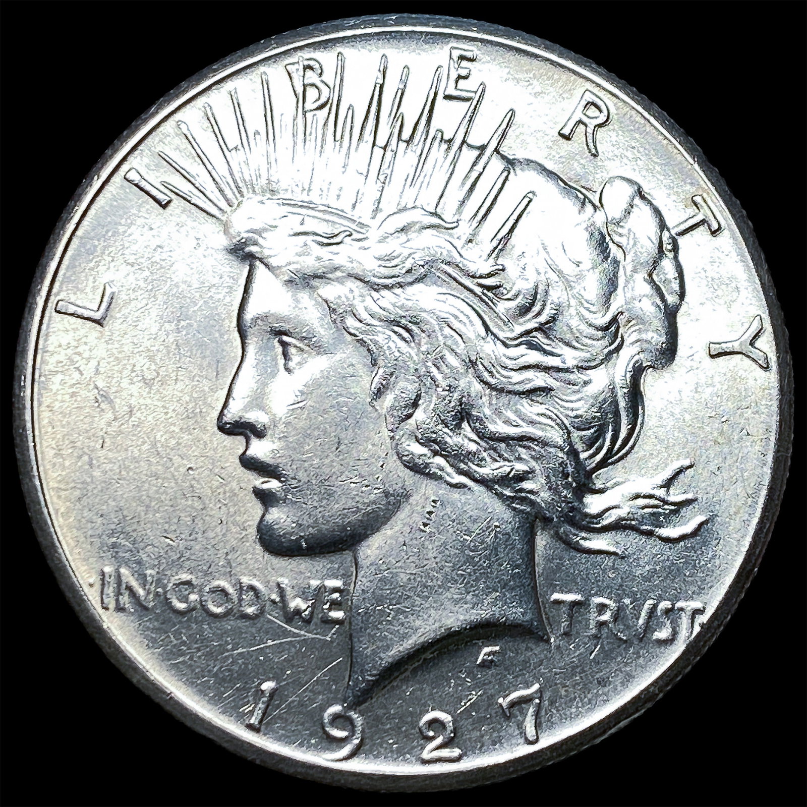 1927 Silver Peace Dollar CHOICE BU (1 of 2)