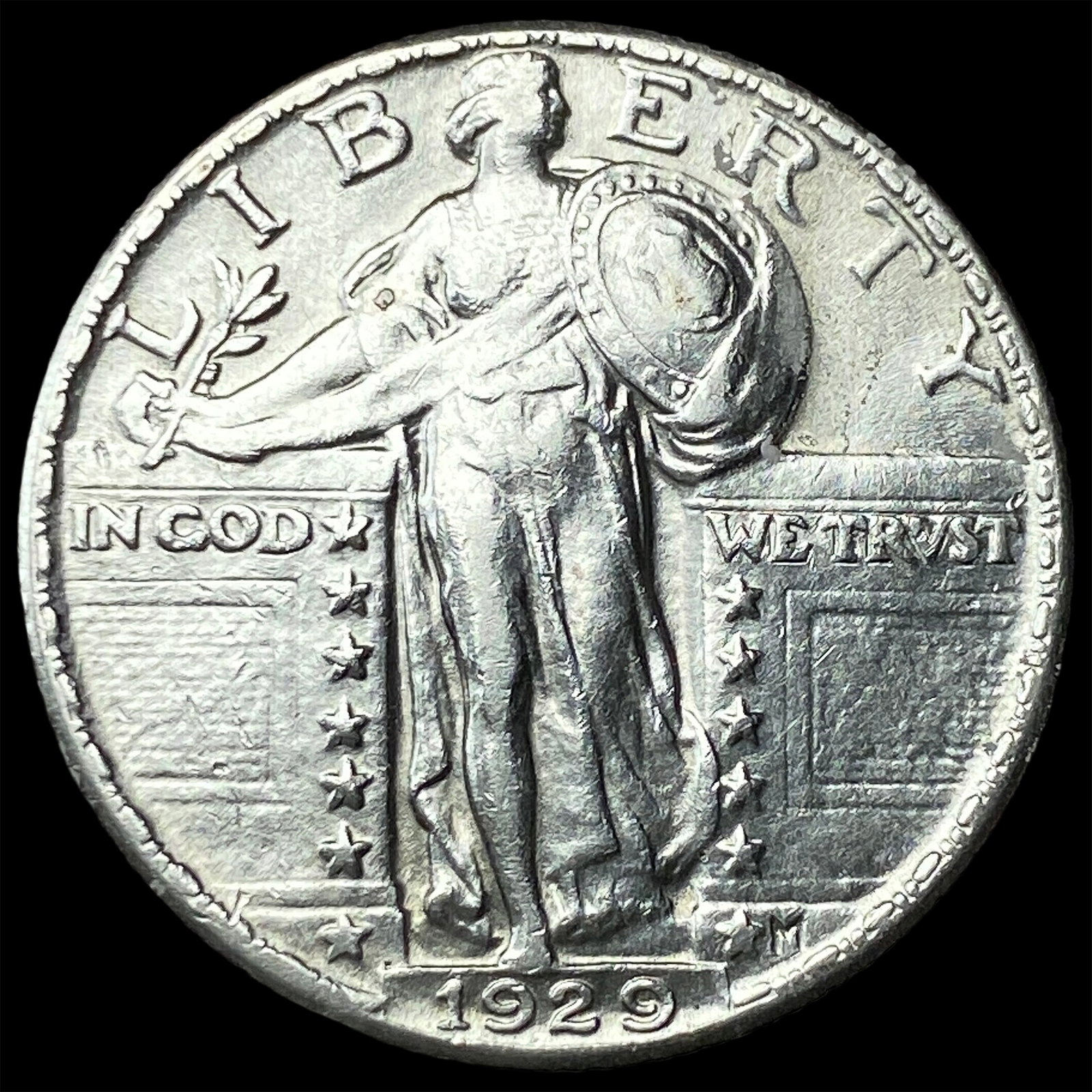 1929 Standing Liberty Quarter CLOSELY UNCIRCULATED: 1929 Standing Liberty Quarter CLOSELY UNCIRCULATED