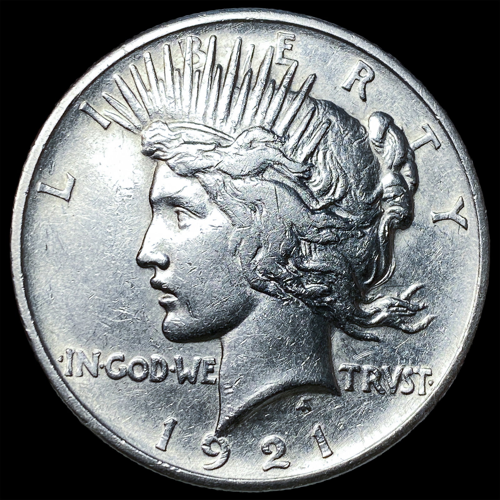 1921 Silver Peace Dollar CHOICE AU: 1921 Silver Peace Dollar CHOICE AU