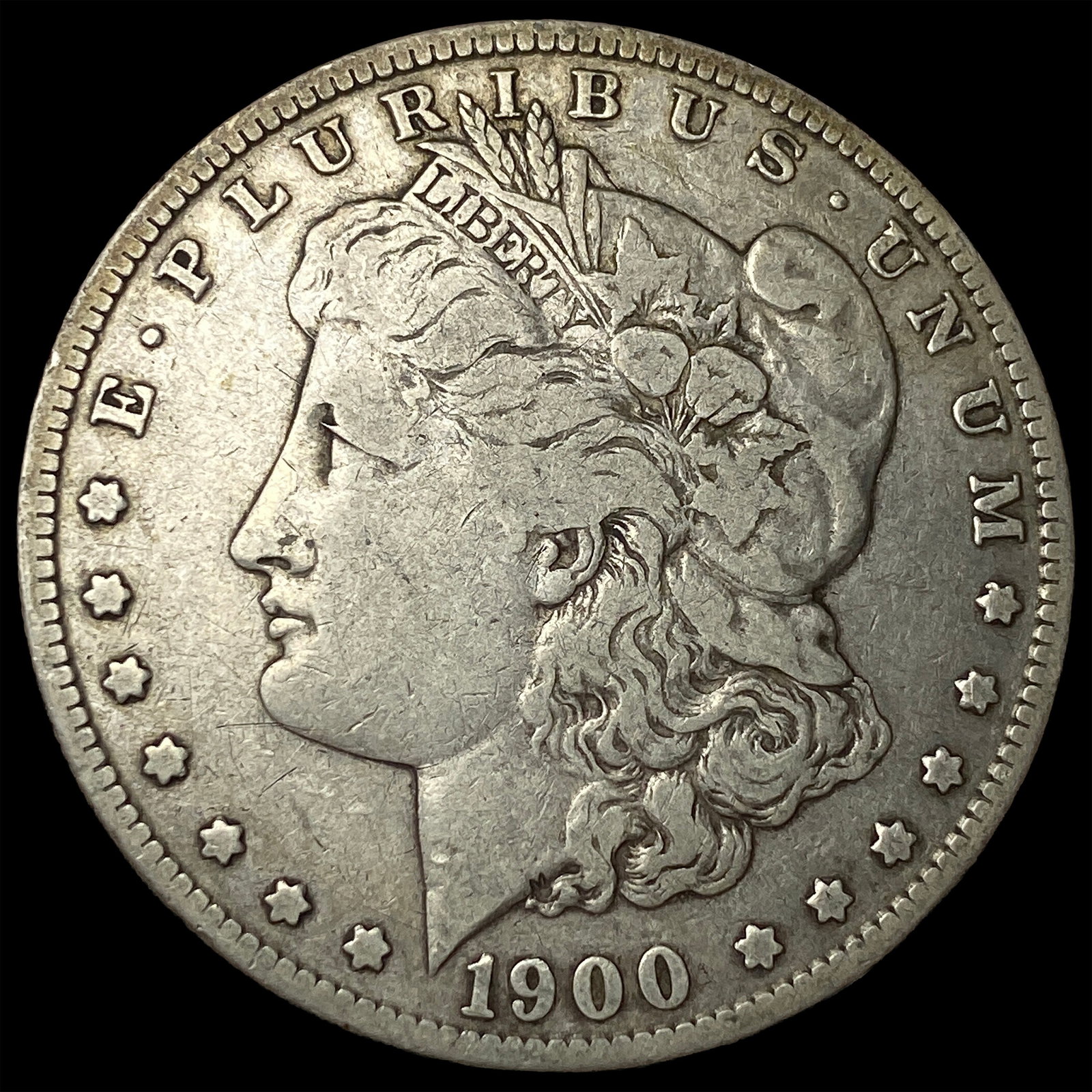 1900-S Silver Morgan Dollar NEARLY UNCIRCULATED: 1900-S Silver Morgan Dollar NEARLY UNCIRCULATED