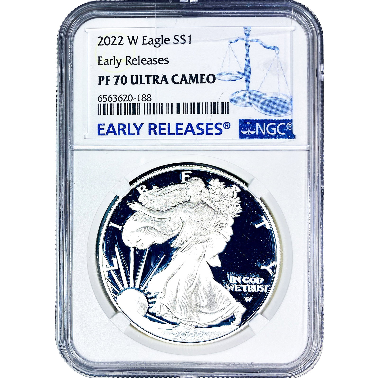 2022-W Silver Eagle NGC PF70 Ultra Cameo: 2022-W Silver Eagle NGC PF70 Ultra Cameo