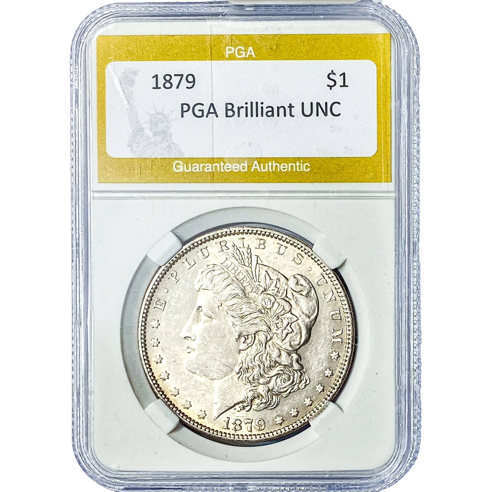 1879 Morgan Silver Dollar PGA Brilliant UNC (1 of 2)