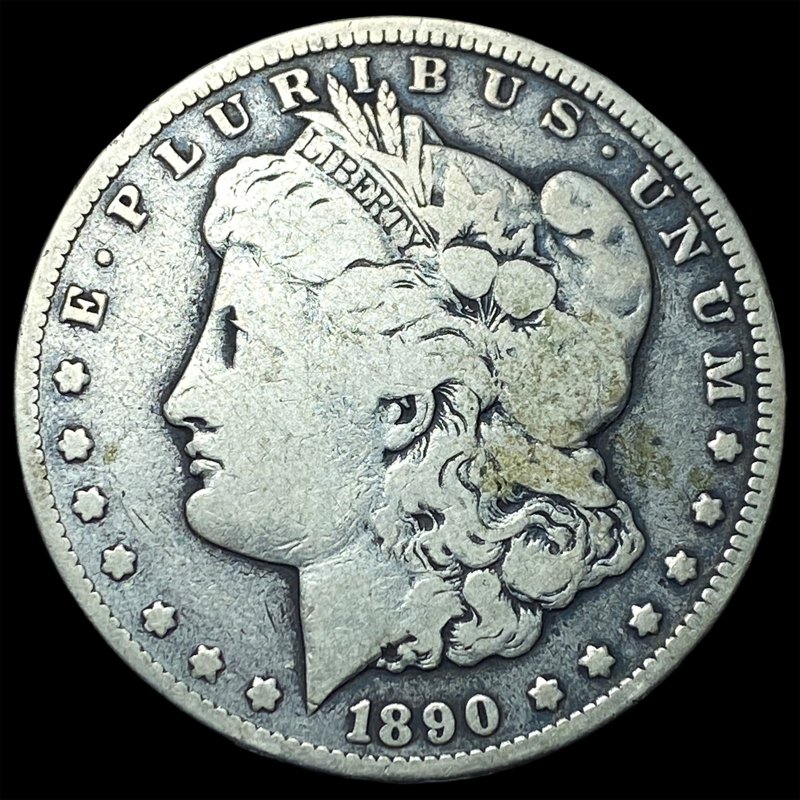 1890-CC Silver Morgan Dollar LIGHTLY CIRCULATED: 1890-CC Silver Morgan Dollar LIGHTLY CIRCULATED