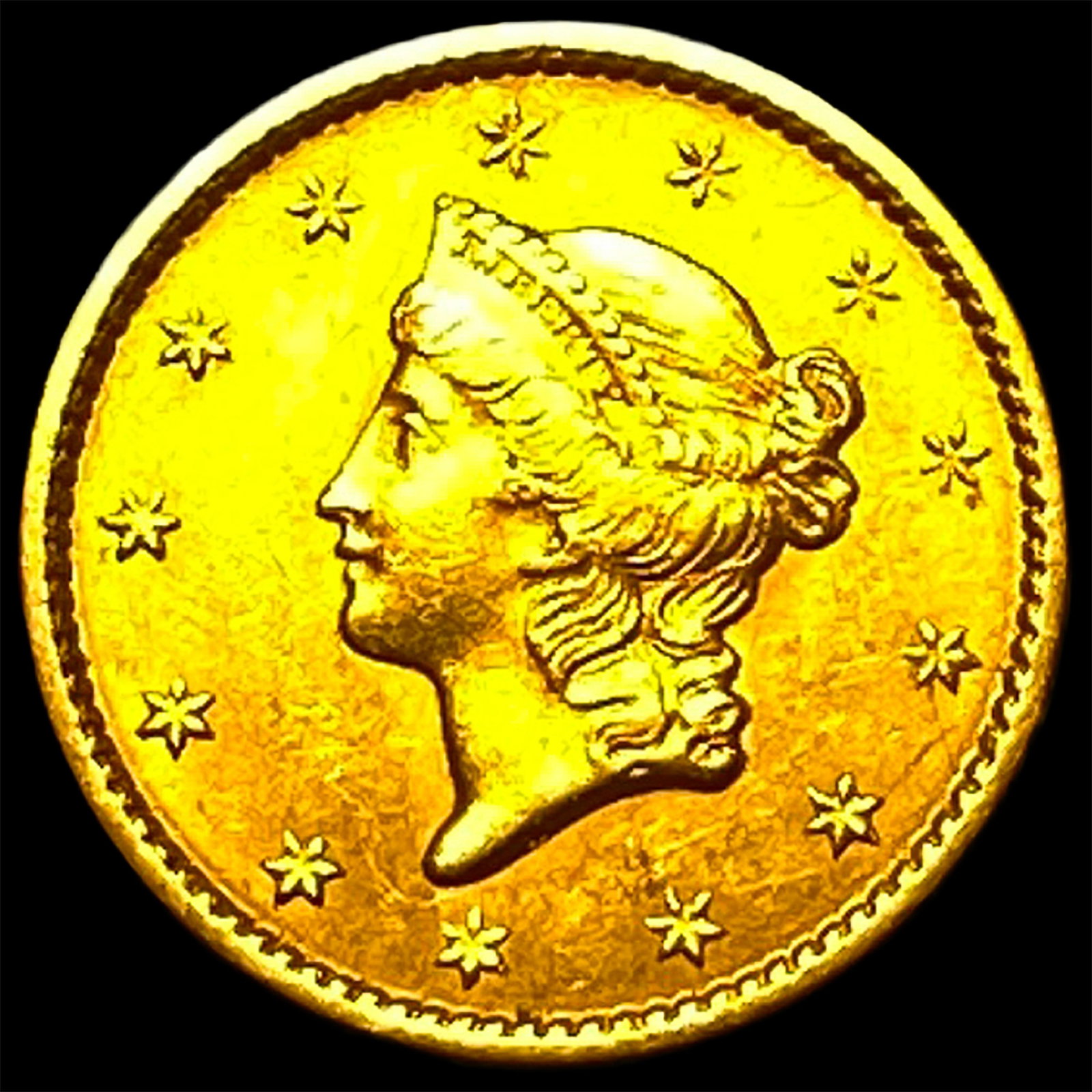 1849 Gold $1 Type 1 Liberty Head UNCIRCULATED (1 of 2)