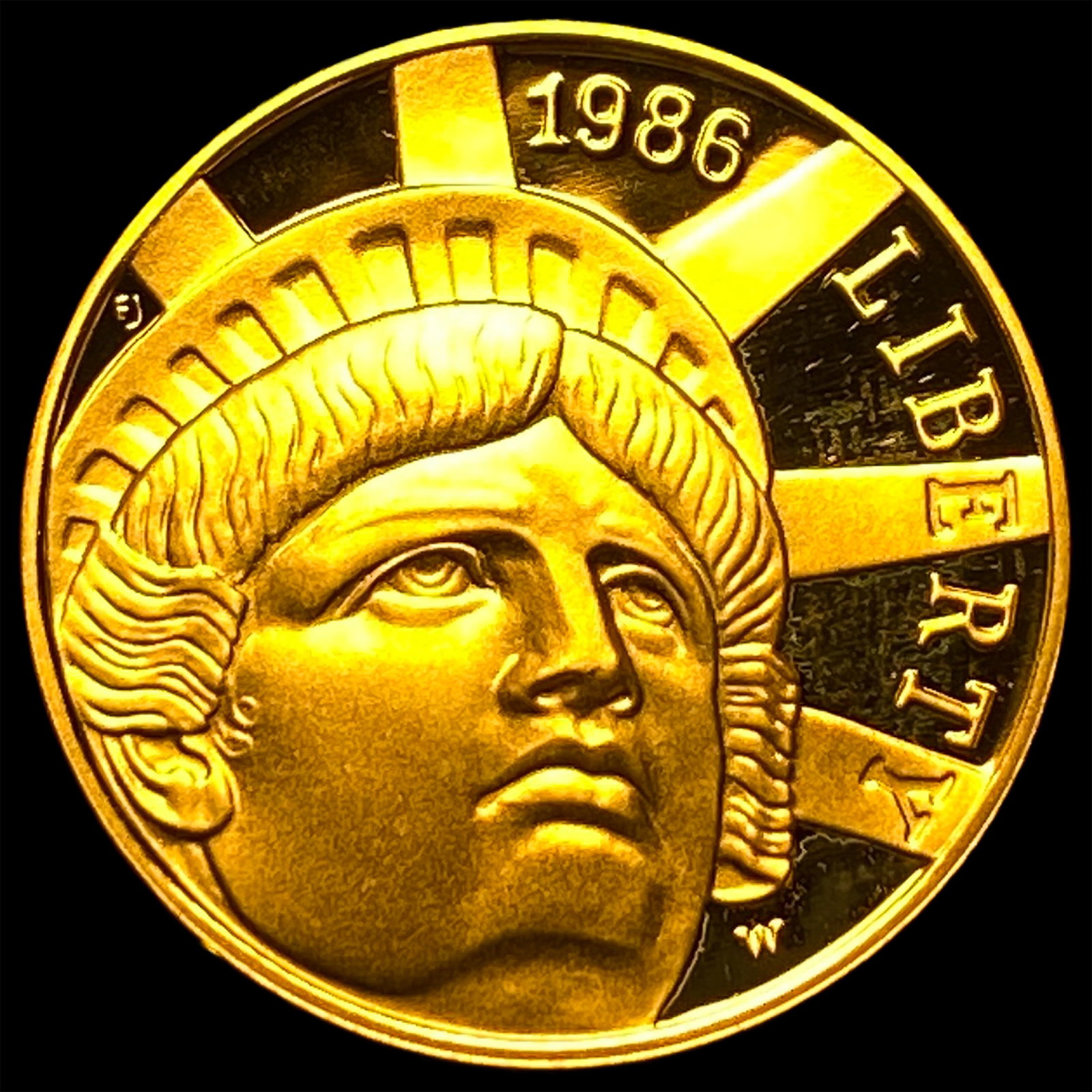 1986-W Gold $5 Statue of Liberty Commemorative GEM PROOF (1 of 2)
